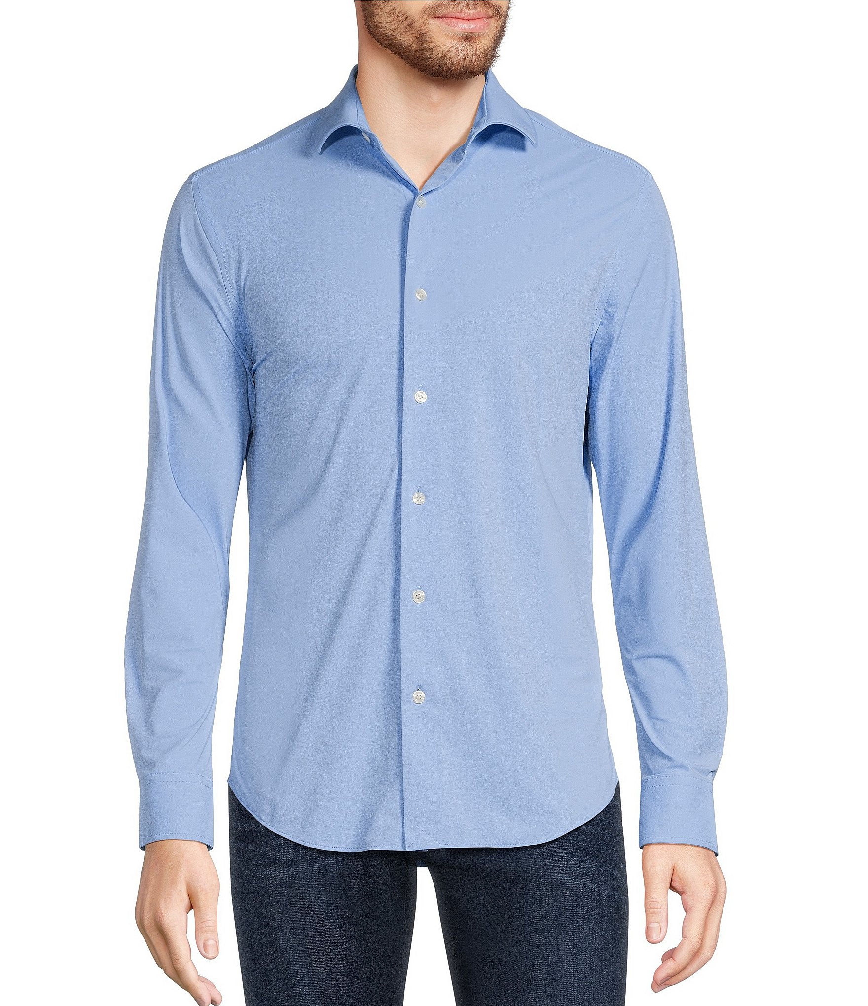 Cremieux Blue Label Slim Fit Multi Plaid Flex Twill Long Sleeve Woven Shirt