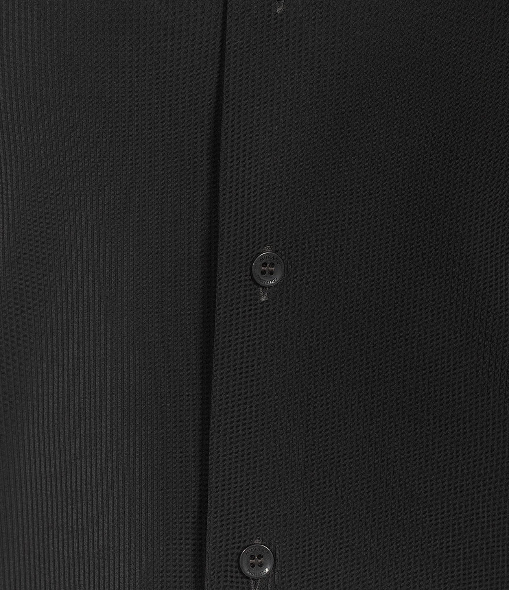 Murano Collezione Eurojersey Slim Fit Solid Textured Long Sleeve Woven Shirt
