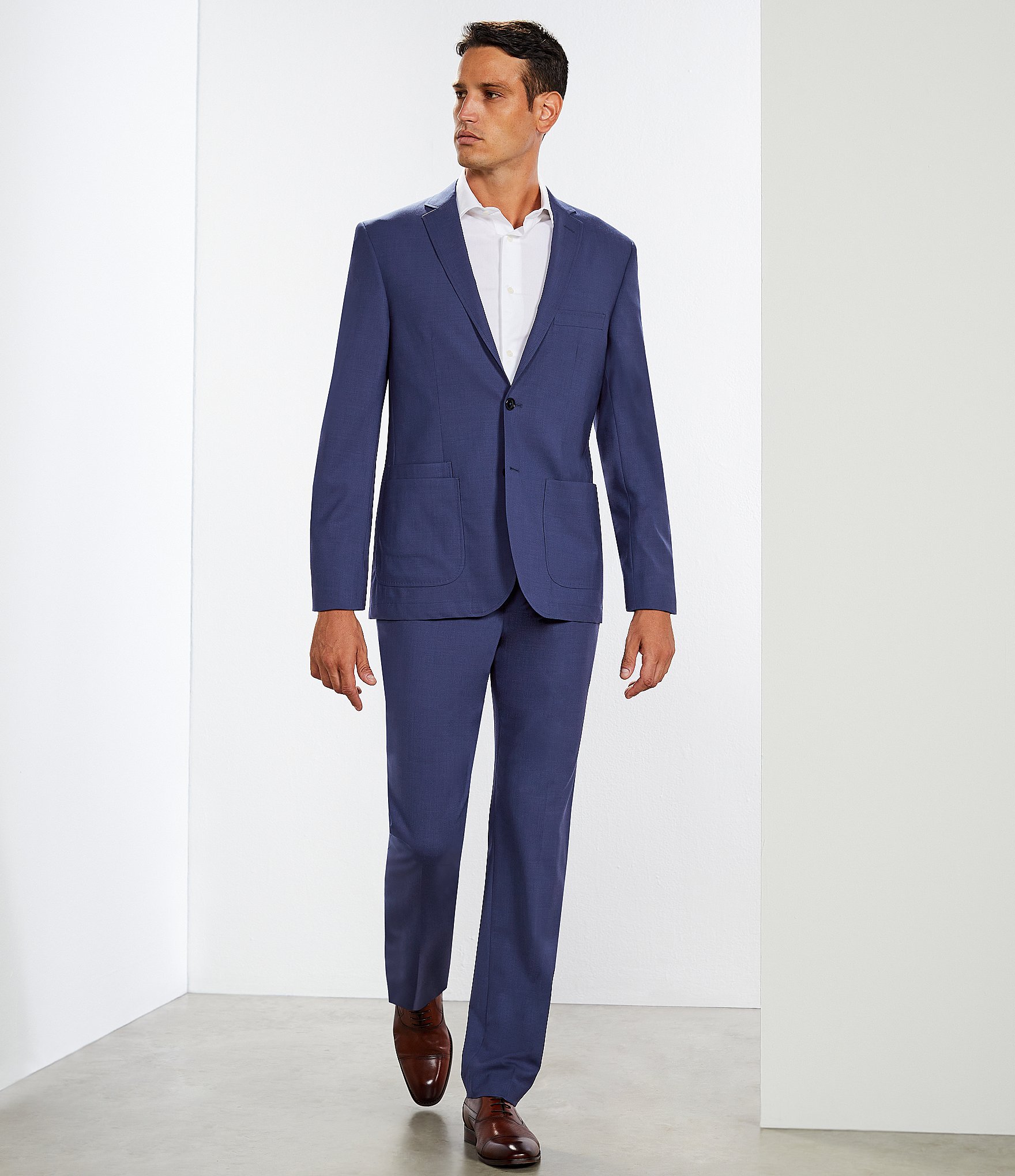 Murano Collezione Slim-Fit Performance Bi-Stretch Wool Blend Suit Separates Blazer