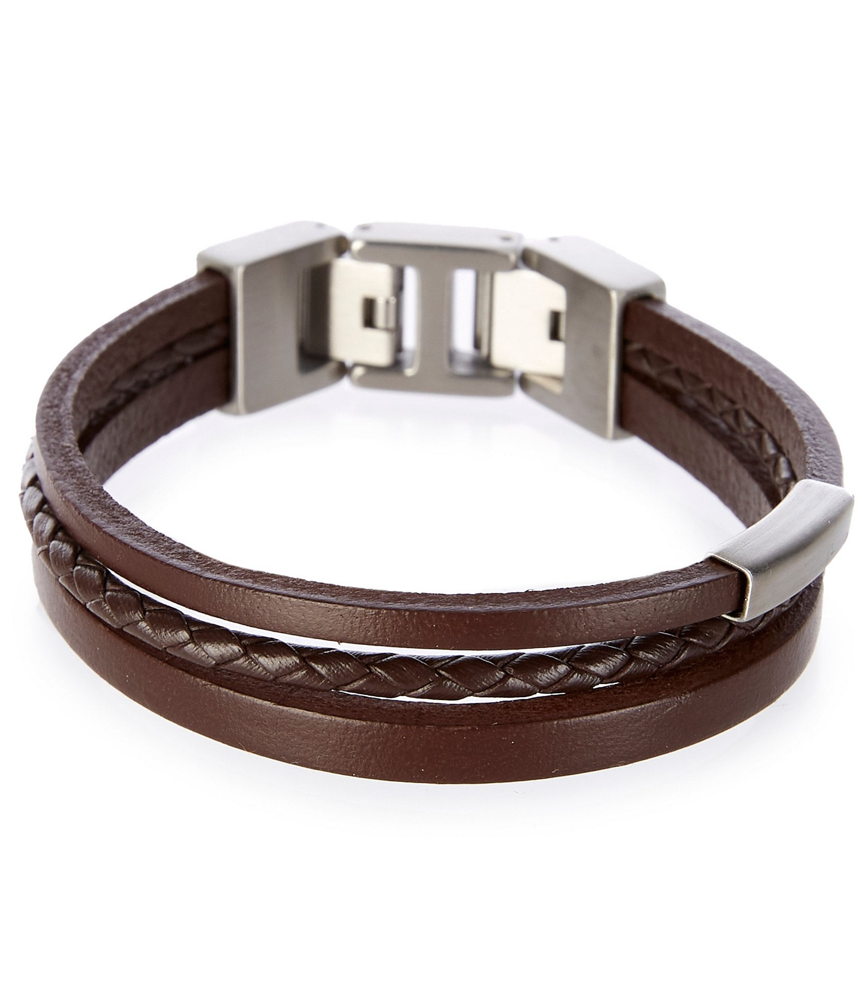 James Avery RETIRED 925 Sterling Infinity Knot Leather bracelet 6-3/4