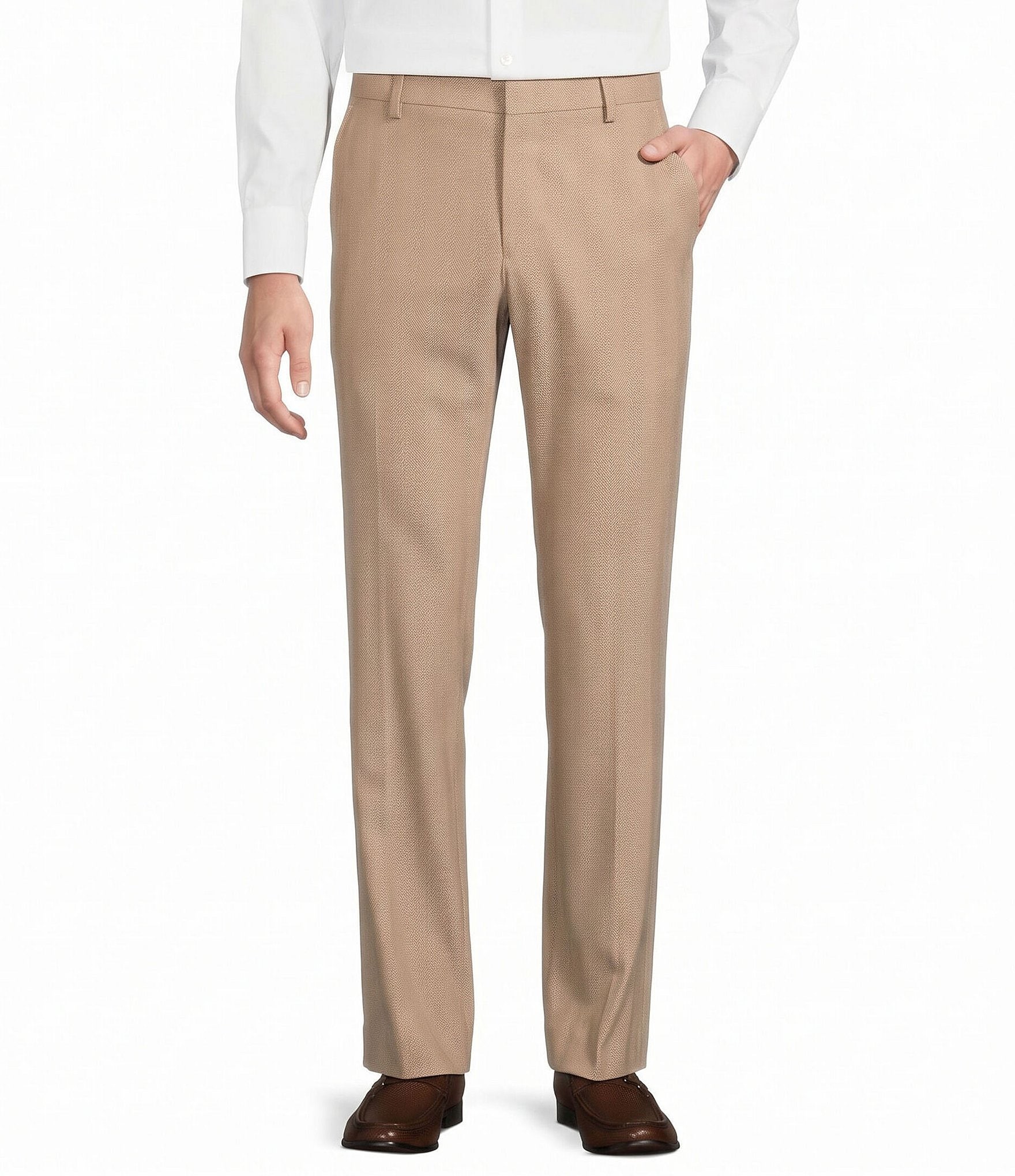 Murano Coordinating Alex Slim Fit Herringbone Suit Separates Dress Pants