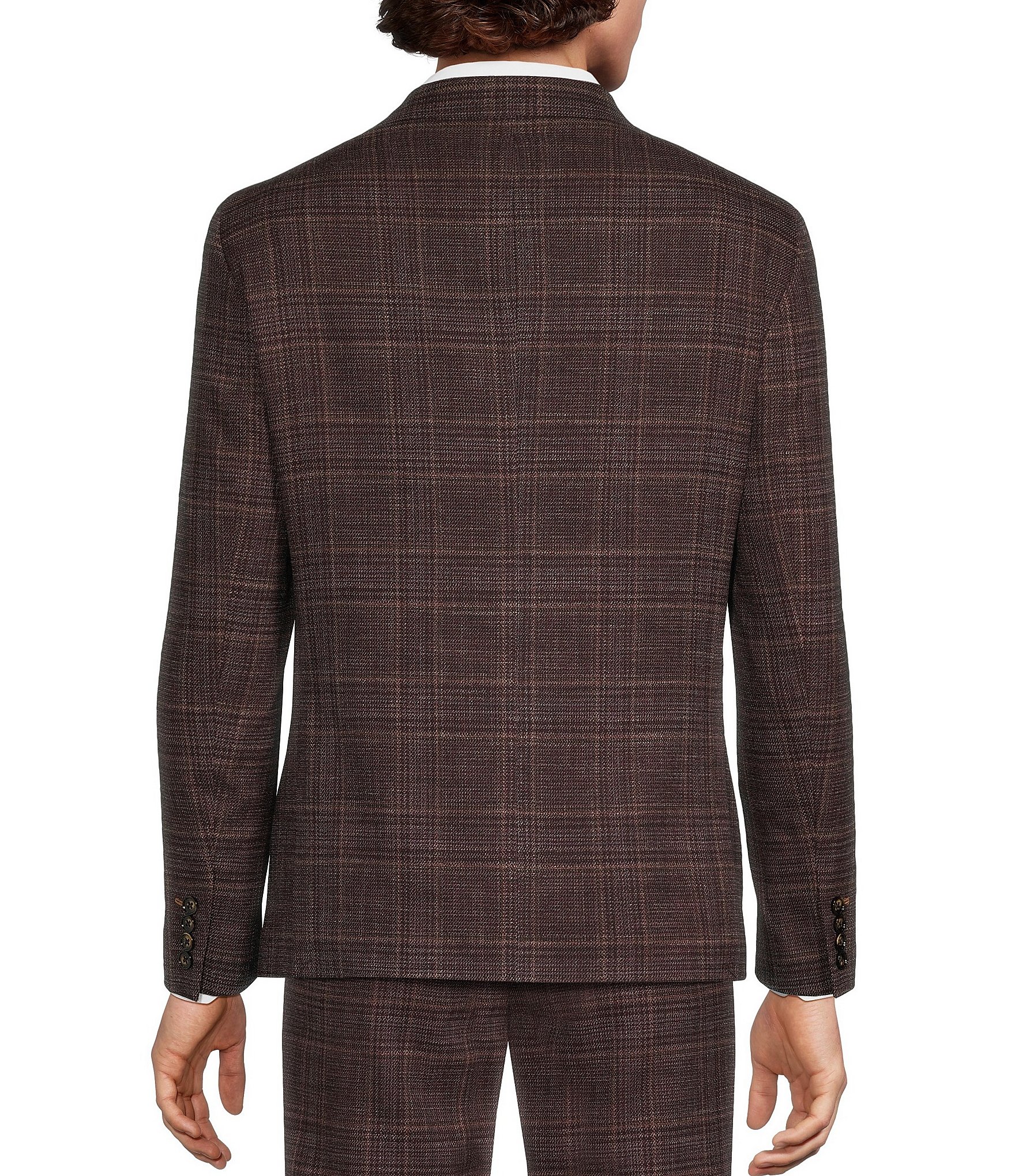 Murano Coordinating Slim Fit Plaid Suit Separates Jacket