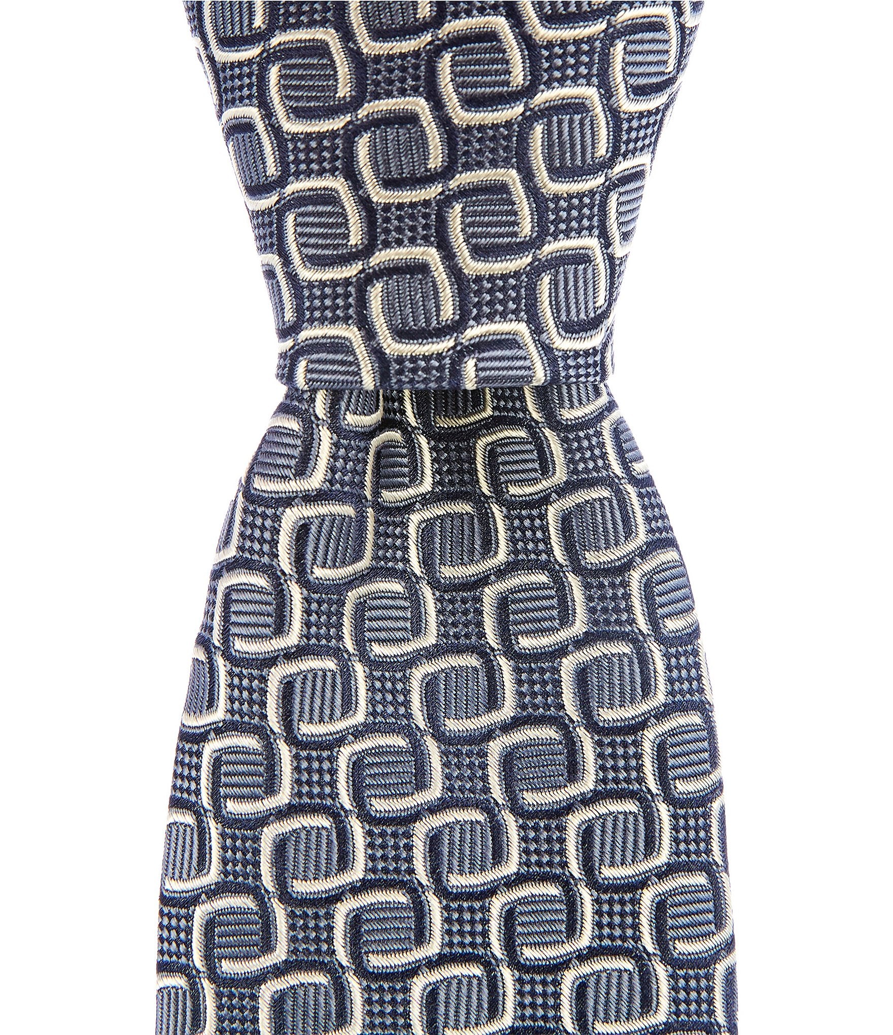 Murano Double Diamond Neat Narrow Silk Blend Tie