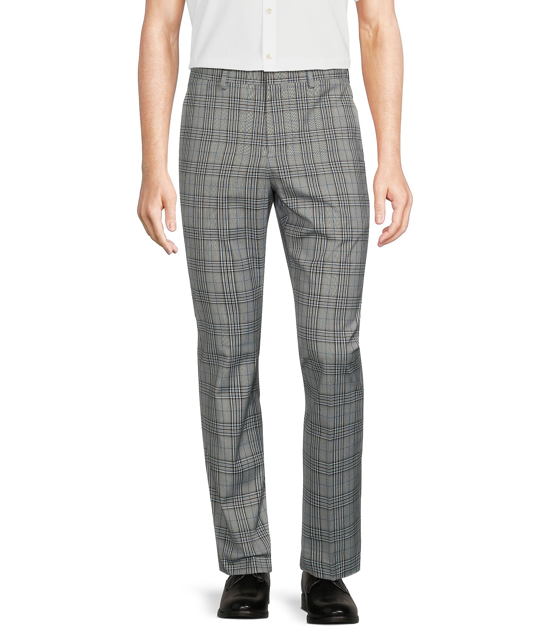 Murano Evan Extra Slim Fit Flat Front Glen Plaid Dress Pants | Dillard's