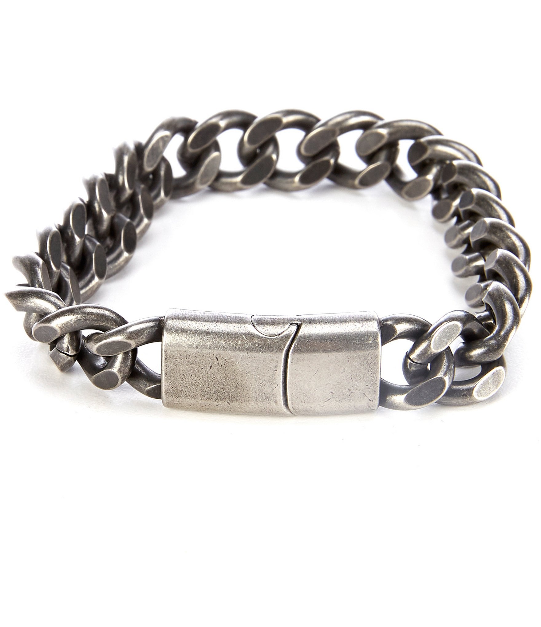Murano Flat Curb Chain Stainless Steel Bracelet | Dillard's