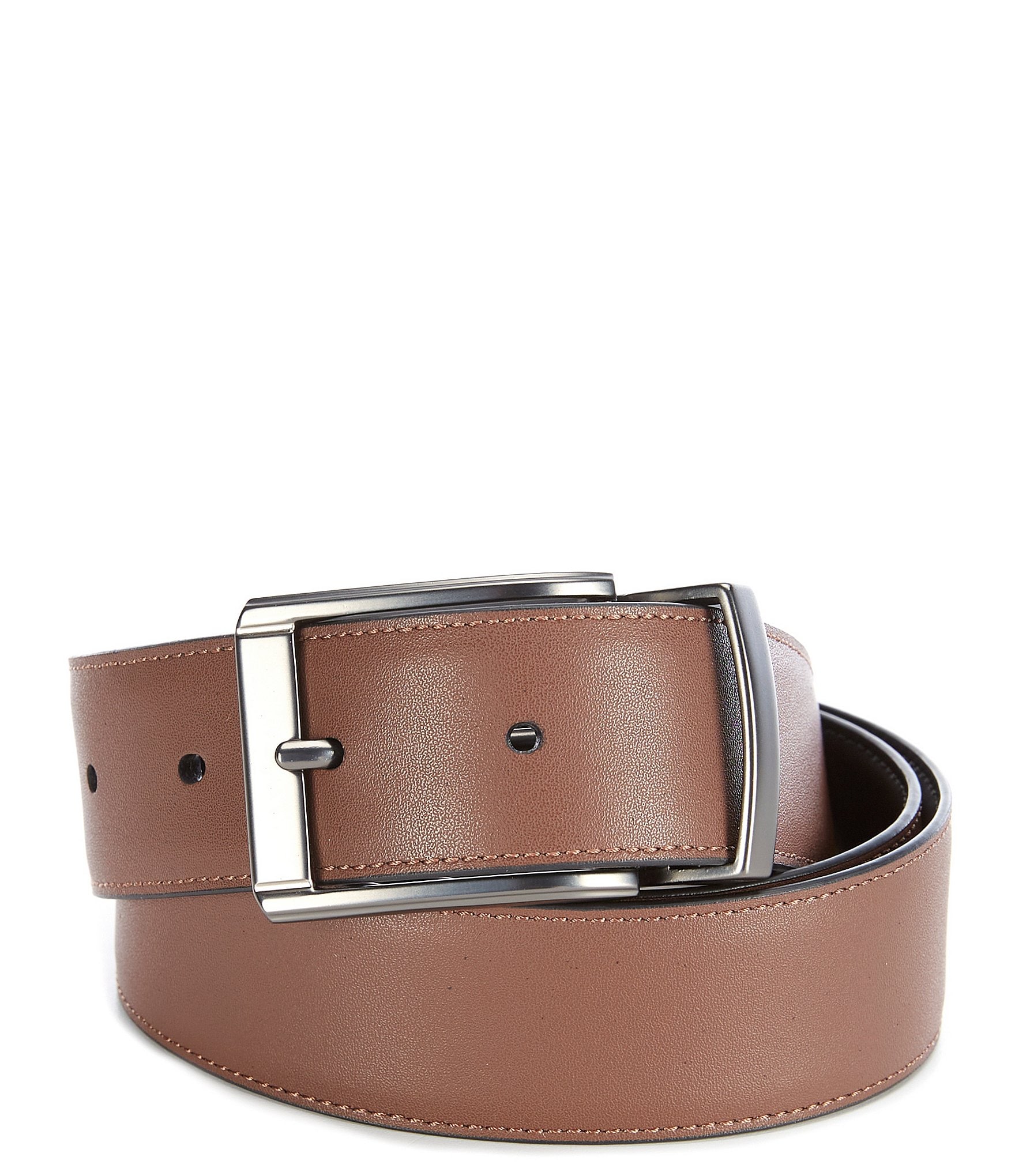 Murano Horns Reversible Leather Belt