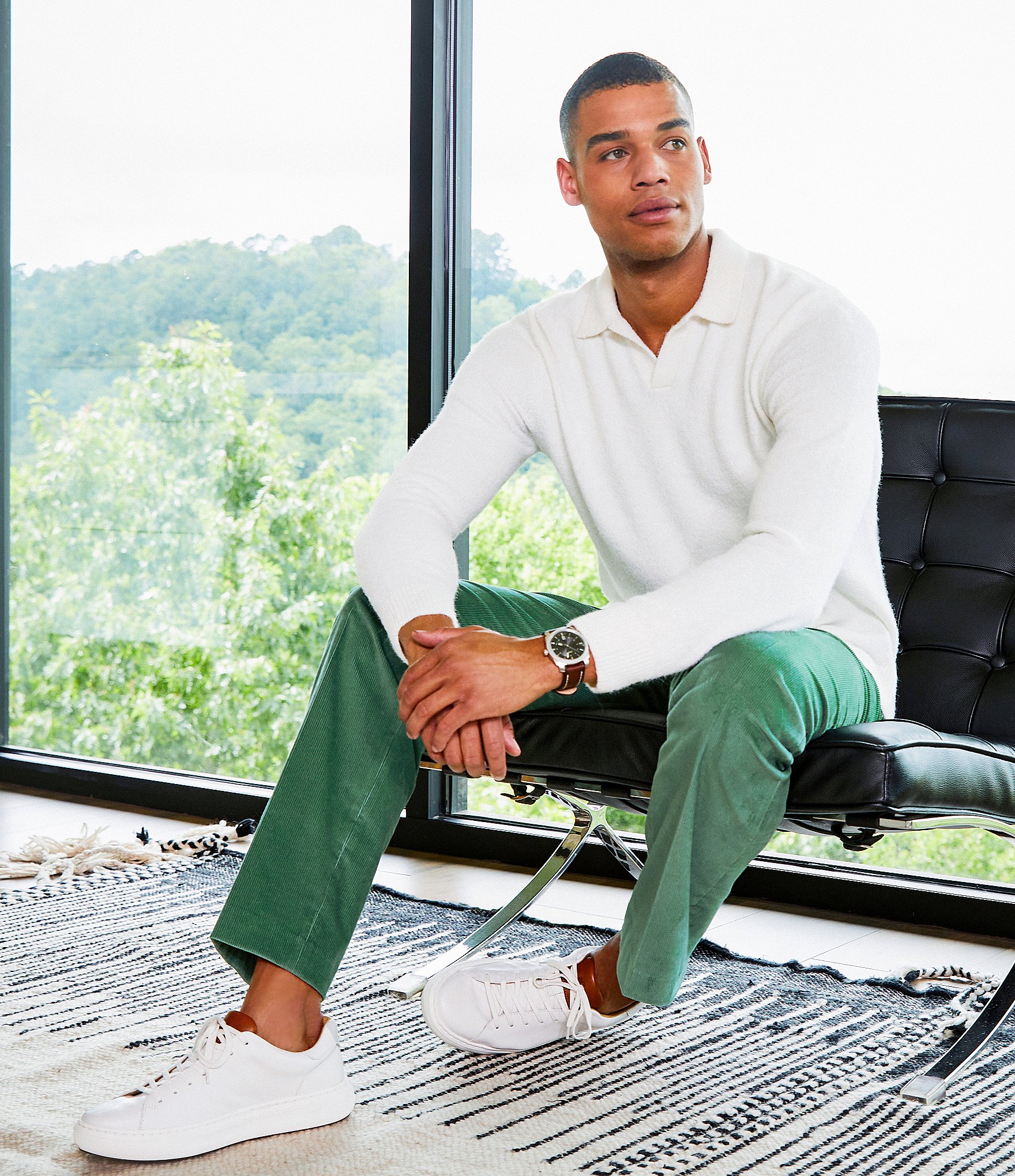 Murano In the Ferns Collection Fuzzy Johnny Sweater