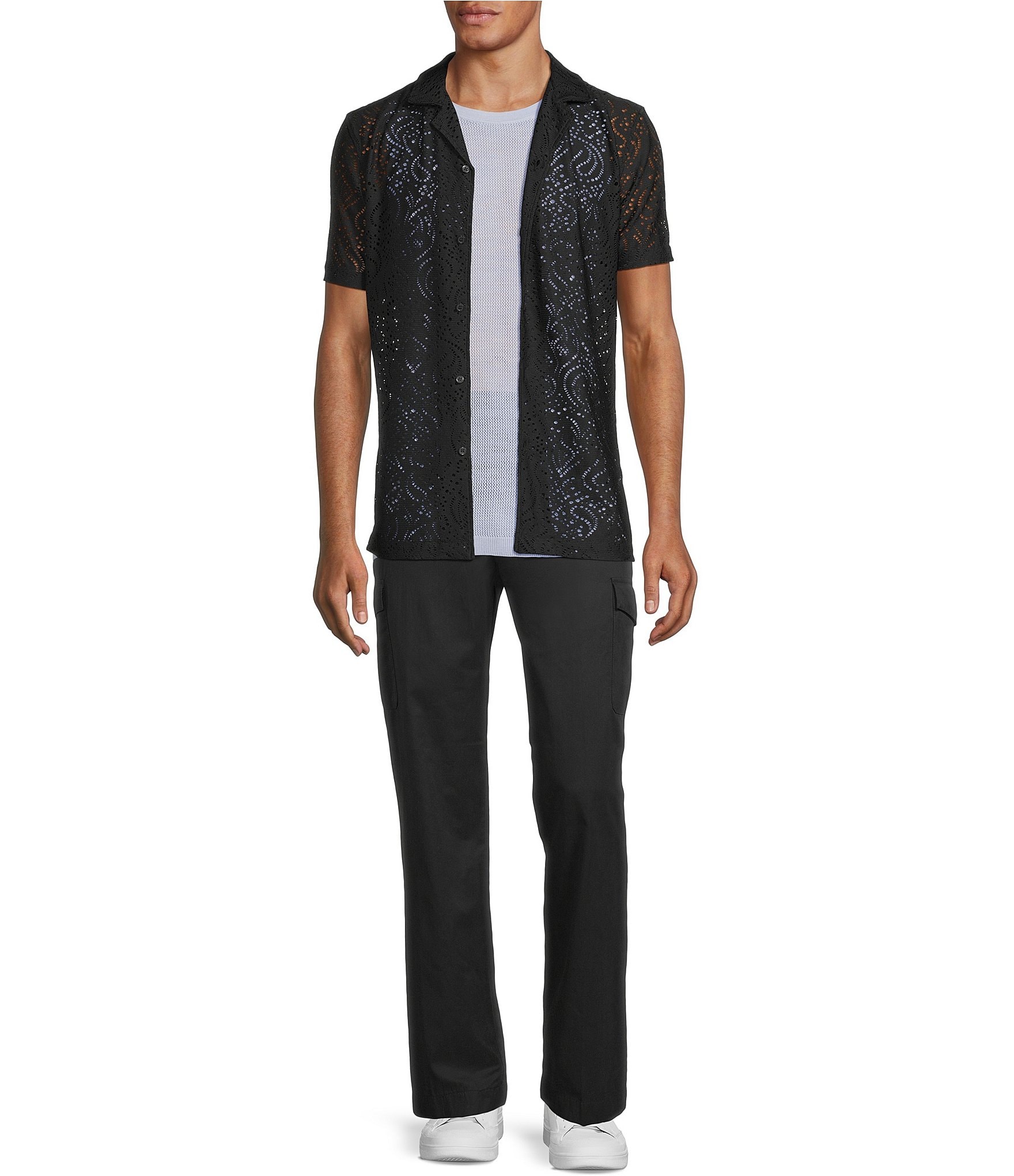 Murano Interdimensional Collection Open Knit Sleeveless Sweater Tank