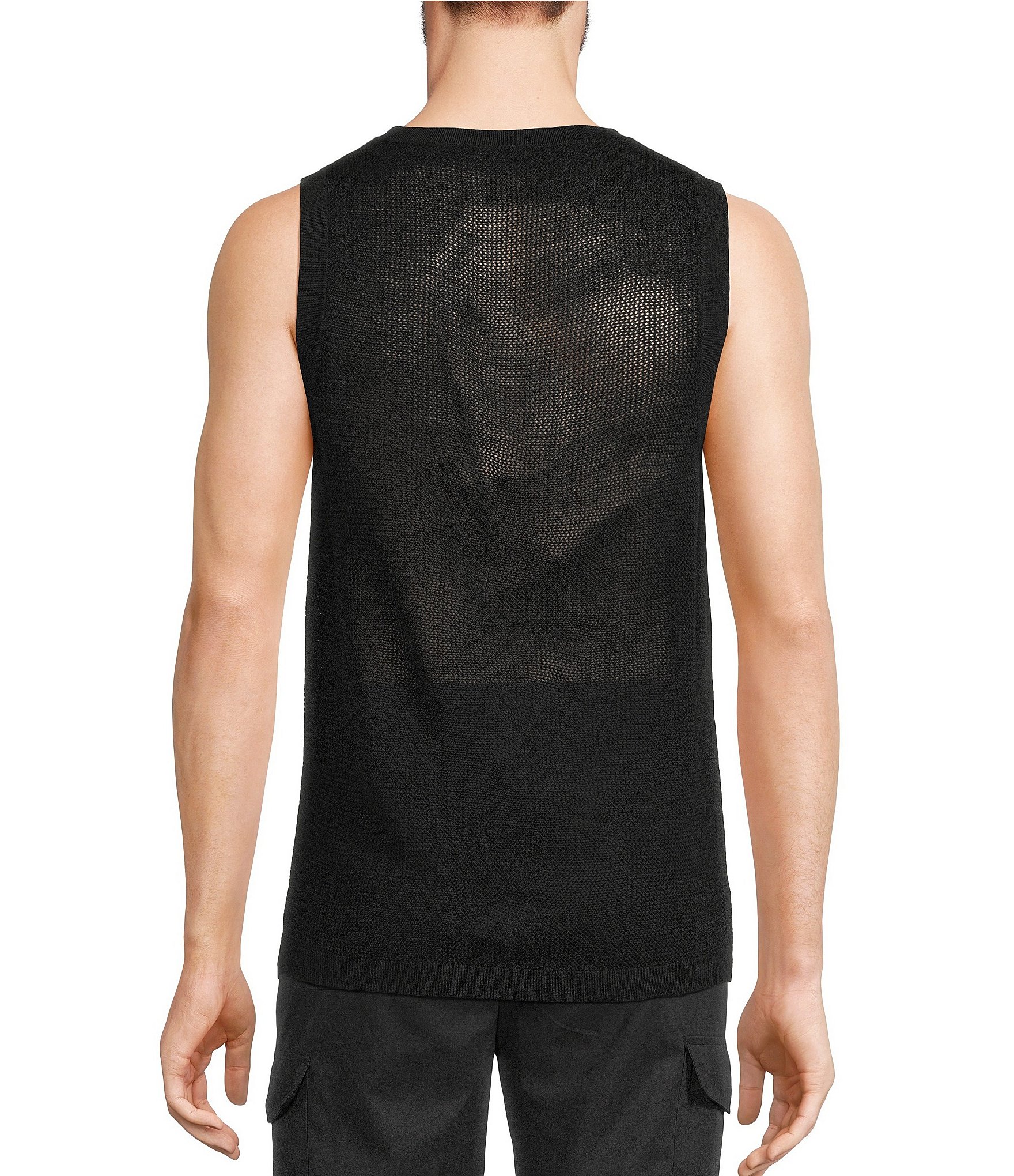 Murano Interdimensional Collection Open Knit Sleeveless Sweater Tank