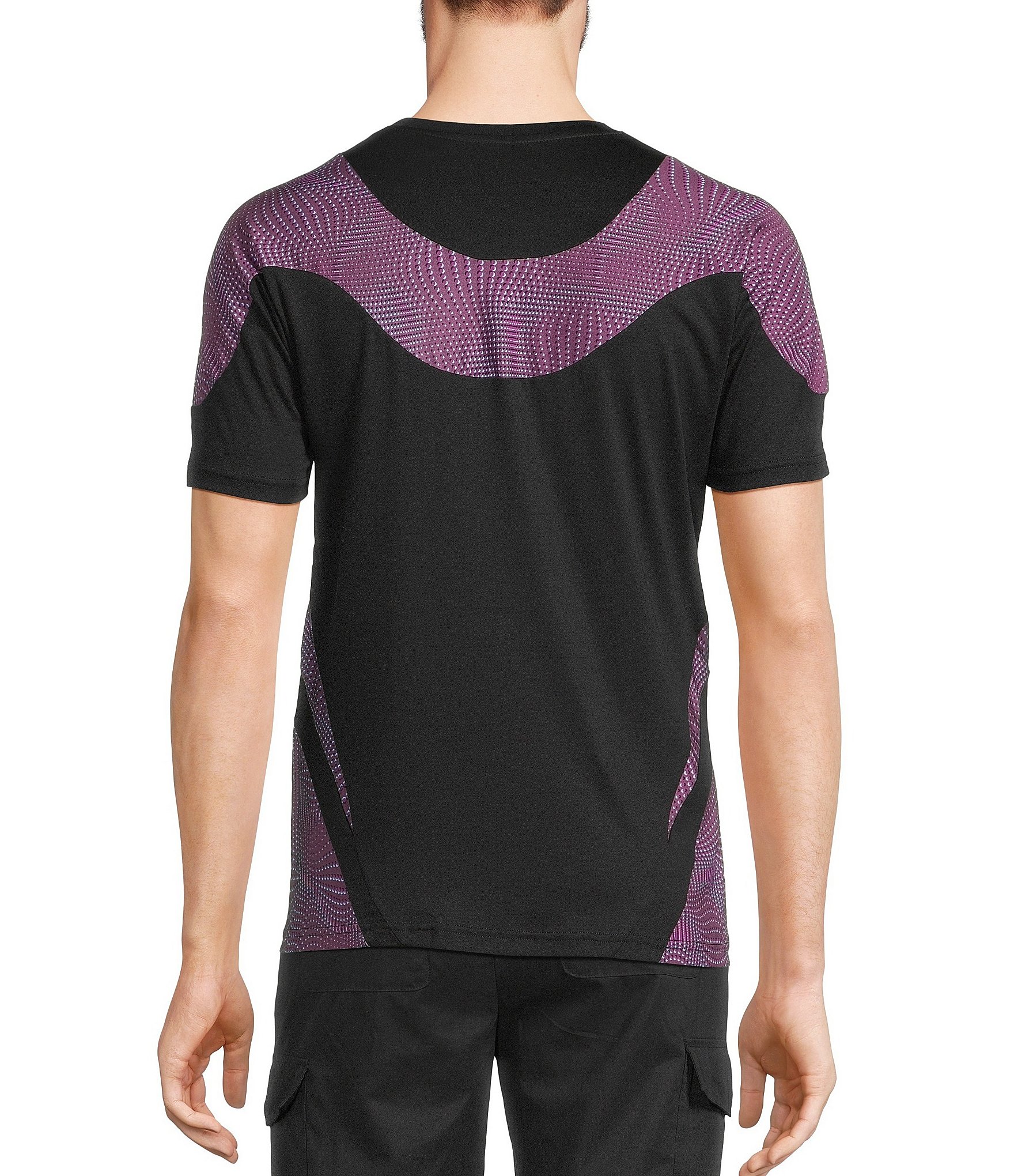 Murano Interdimensional Collection Slim Fit Pieced Short Sleeve Crew Neck T-Shirt