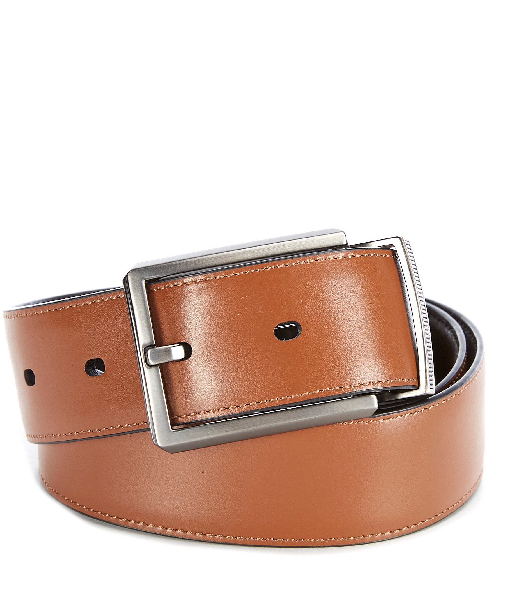 Murano Lines Reversible Leather Belt