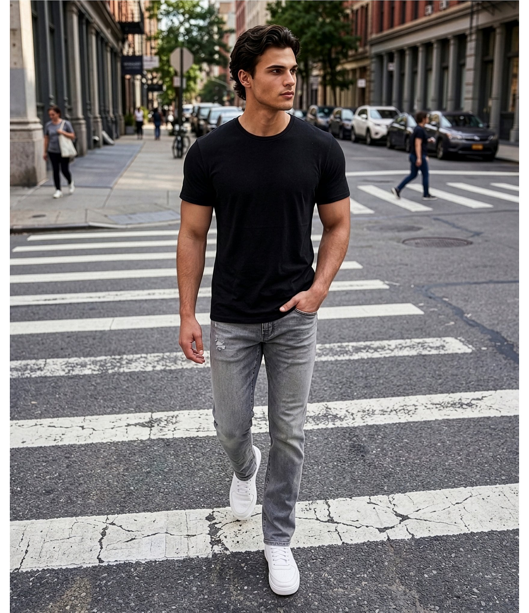 Murano Liquid Luxury Athletic Fit Short-Sleeve T-Shirt