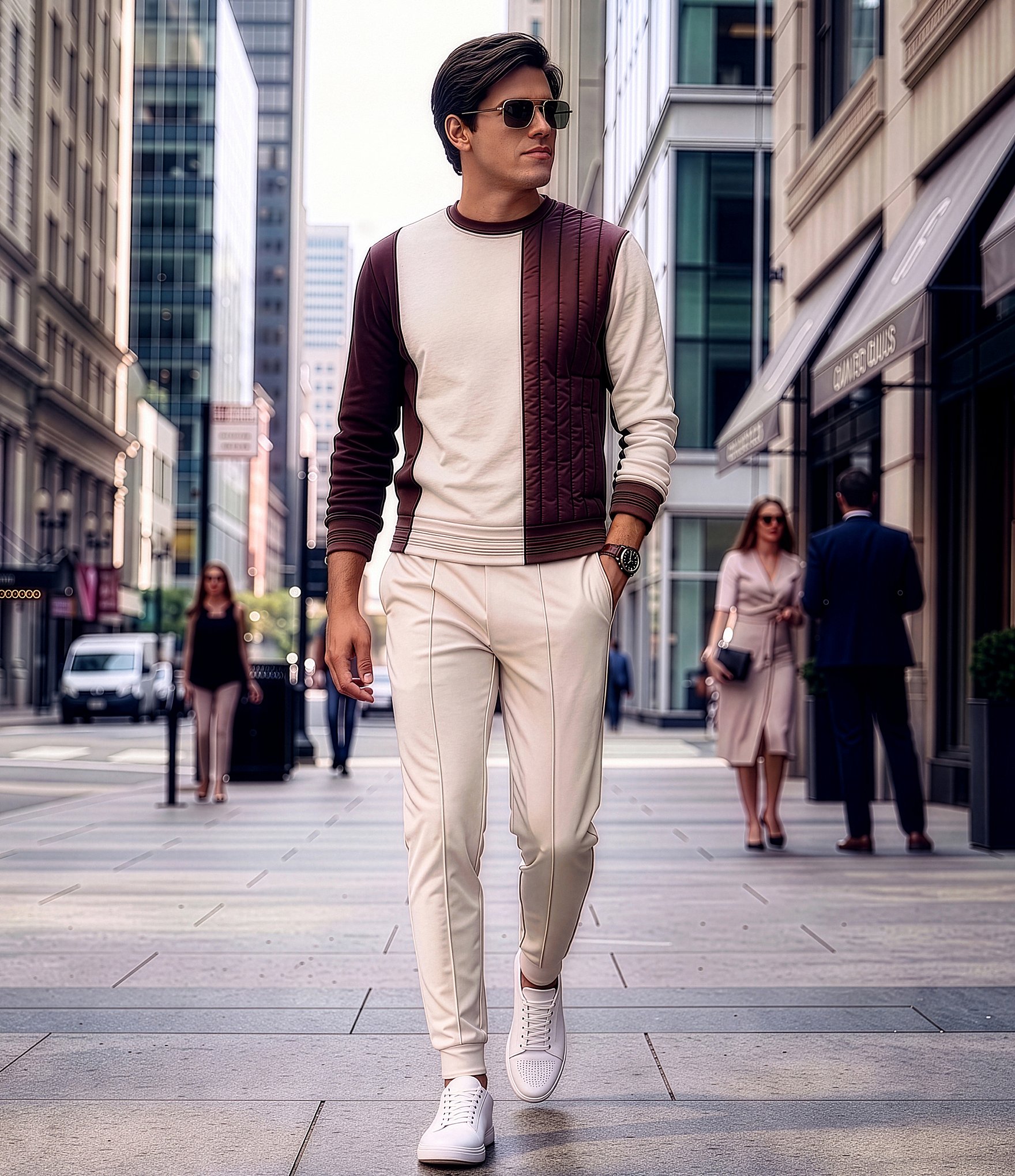 Murano Liquid Luxury Coordinating Lucas Pintuck Jogger Pants