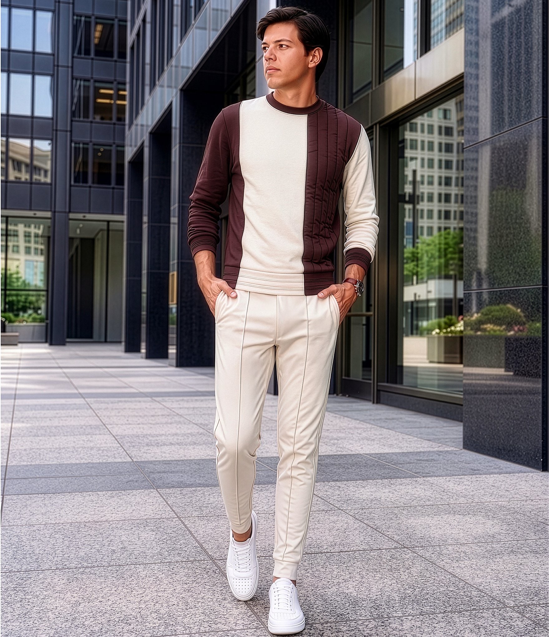 Murano Liquid Luxury Coordinating Lucas Pintuck Jogger Pants