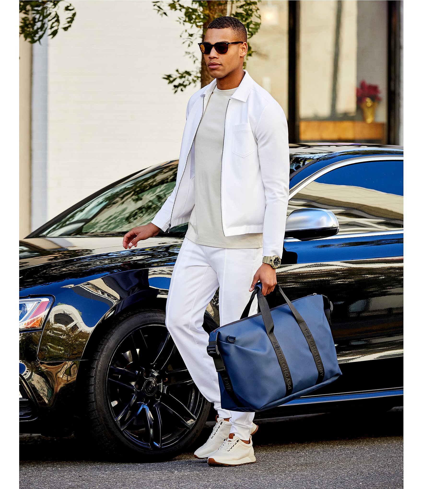 Murano Liquid Luxury Lucas Fit Solid Pintuck Jogger Pants