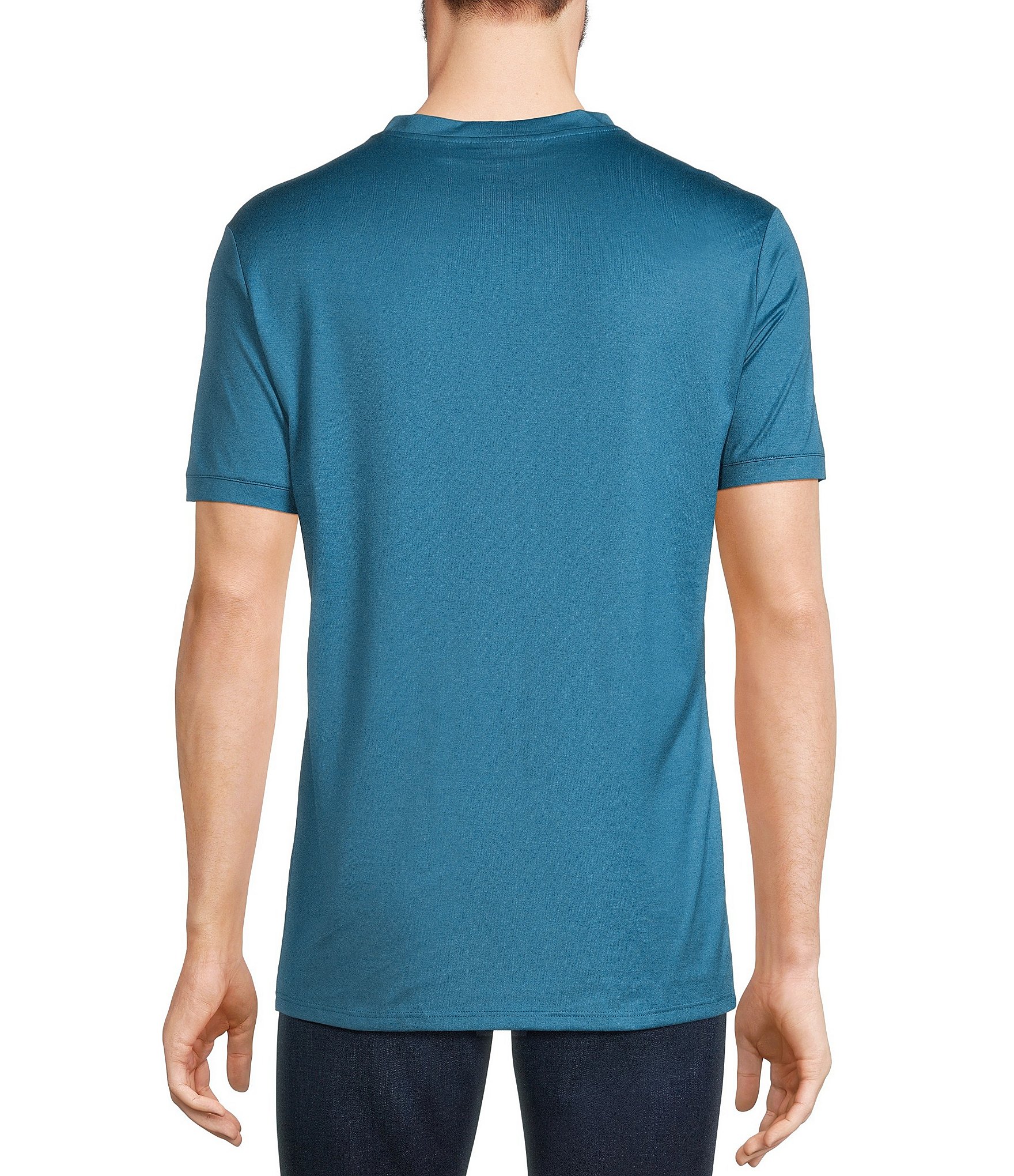 Murano Liquid Luxury Slim Fit Short-Sleeve V-Neck T-Shirt