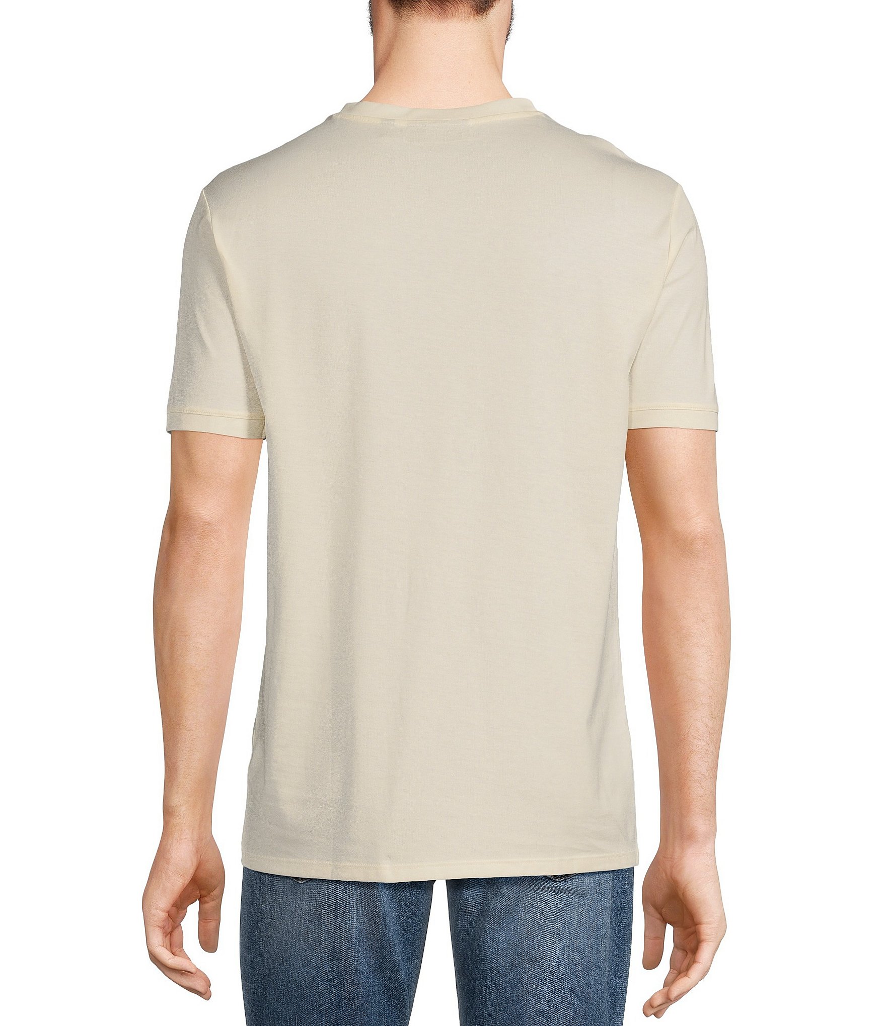 Murano Liquid Luxury Slim Fit Short-Sleeve V-Neck T-Shirt