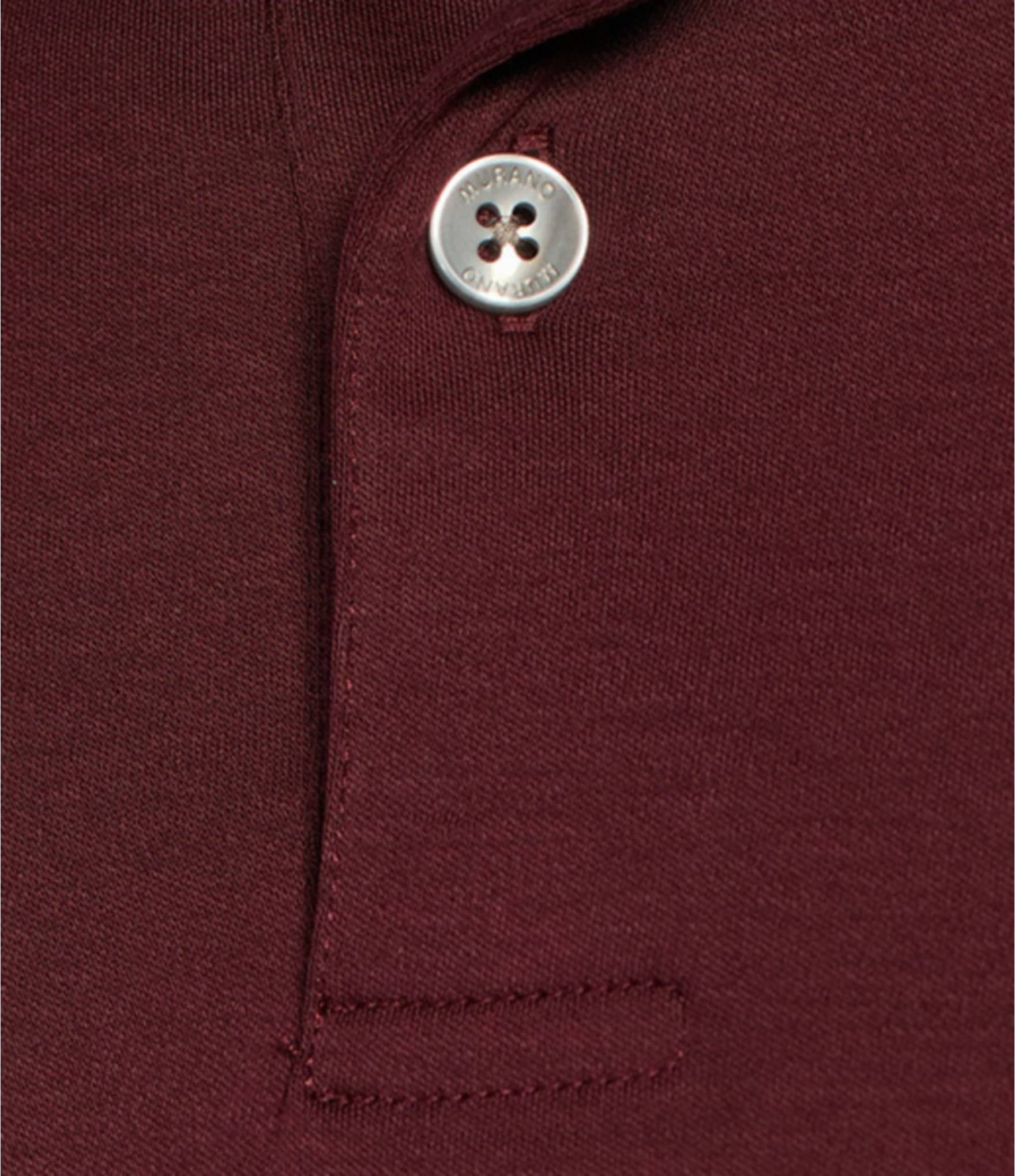 Murano Liquid Luxury Slim Fit Solid Interlock Short Sleeve Polo Shirt