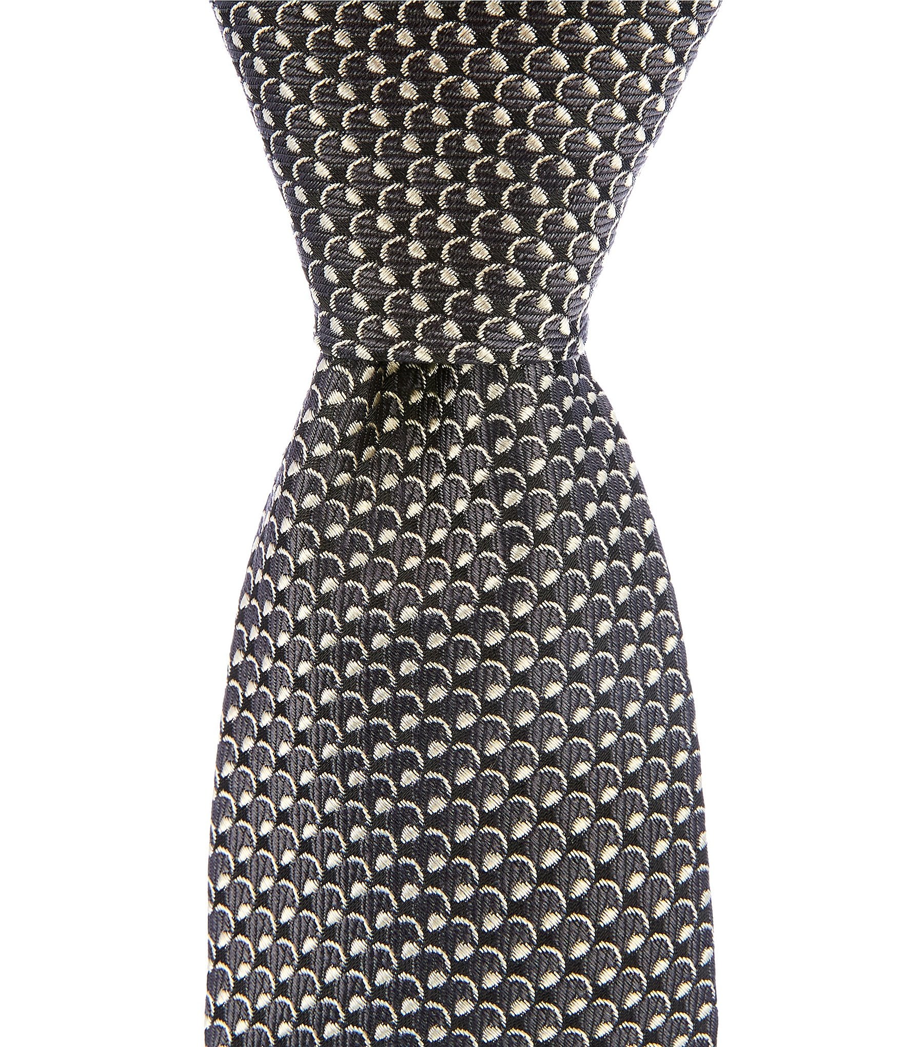 Murano Mini Circle Neat Narrow Poly Silk Tie