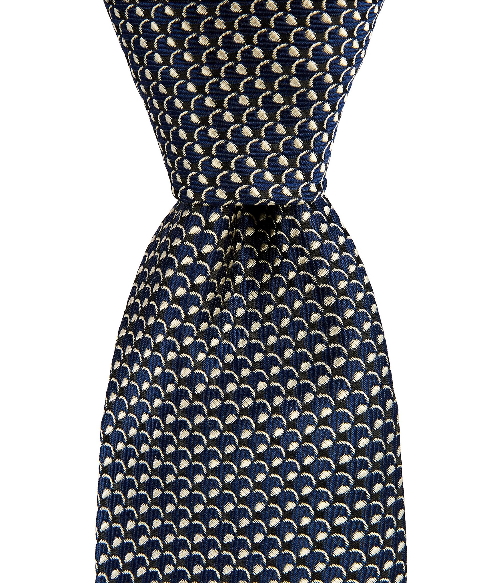 Murano Mini Circle Neat Narrow Poly Silk Tie