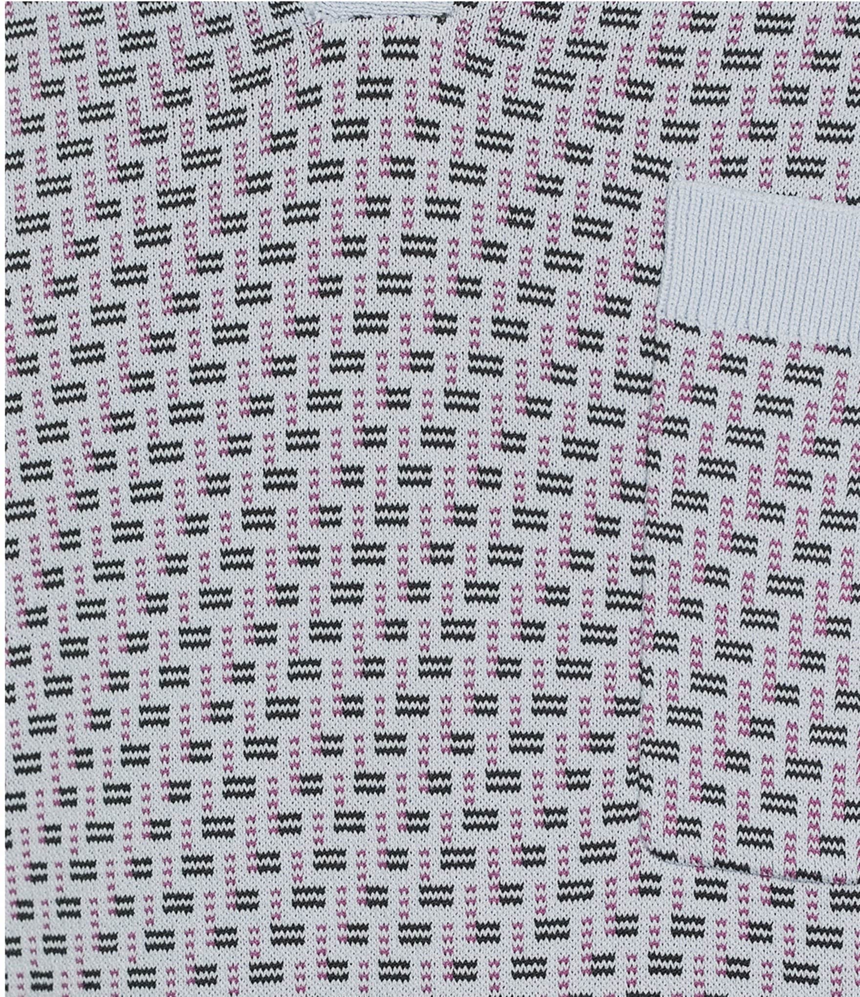Murano Modern Performance Solid Johnny Collar Short Sleeve Knit Sweater