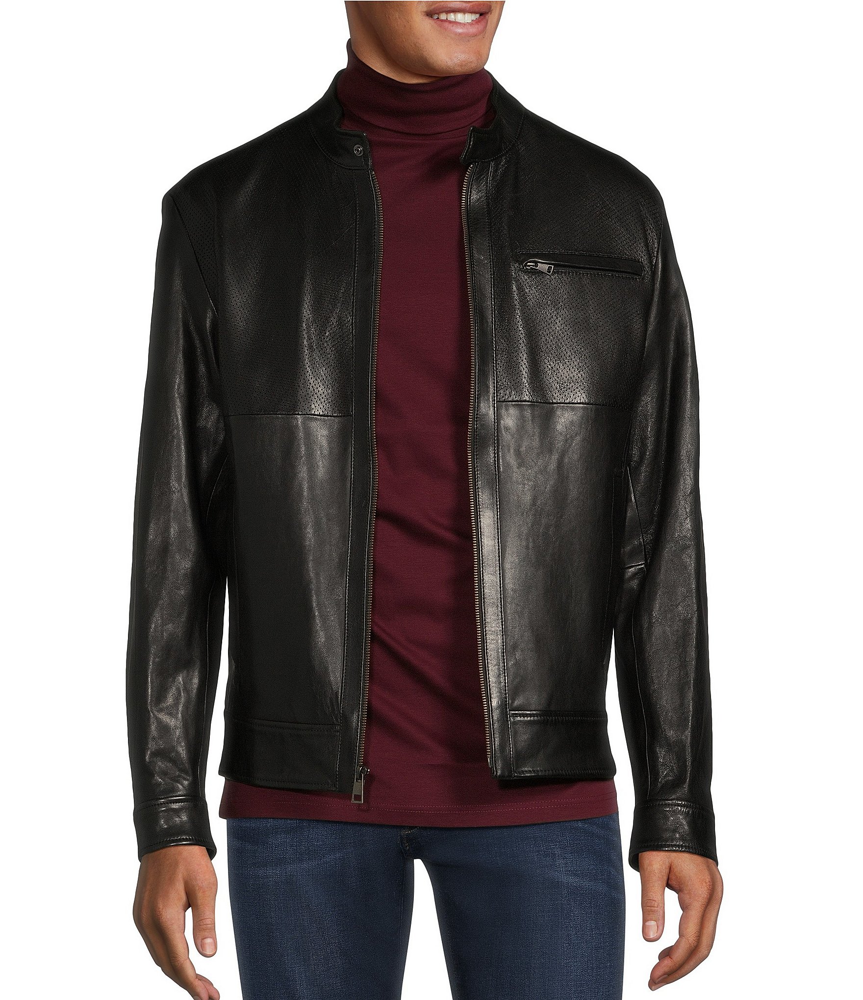 mens leather jackets Dillard s