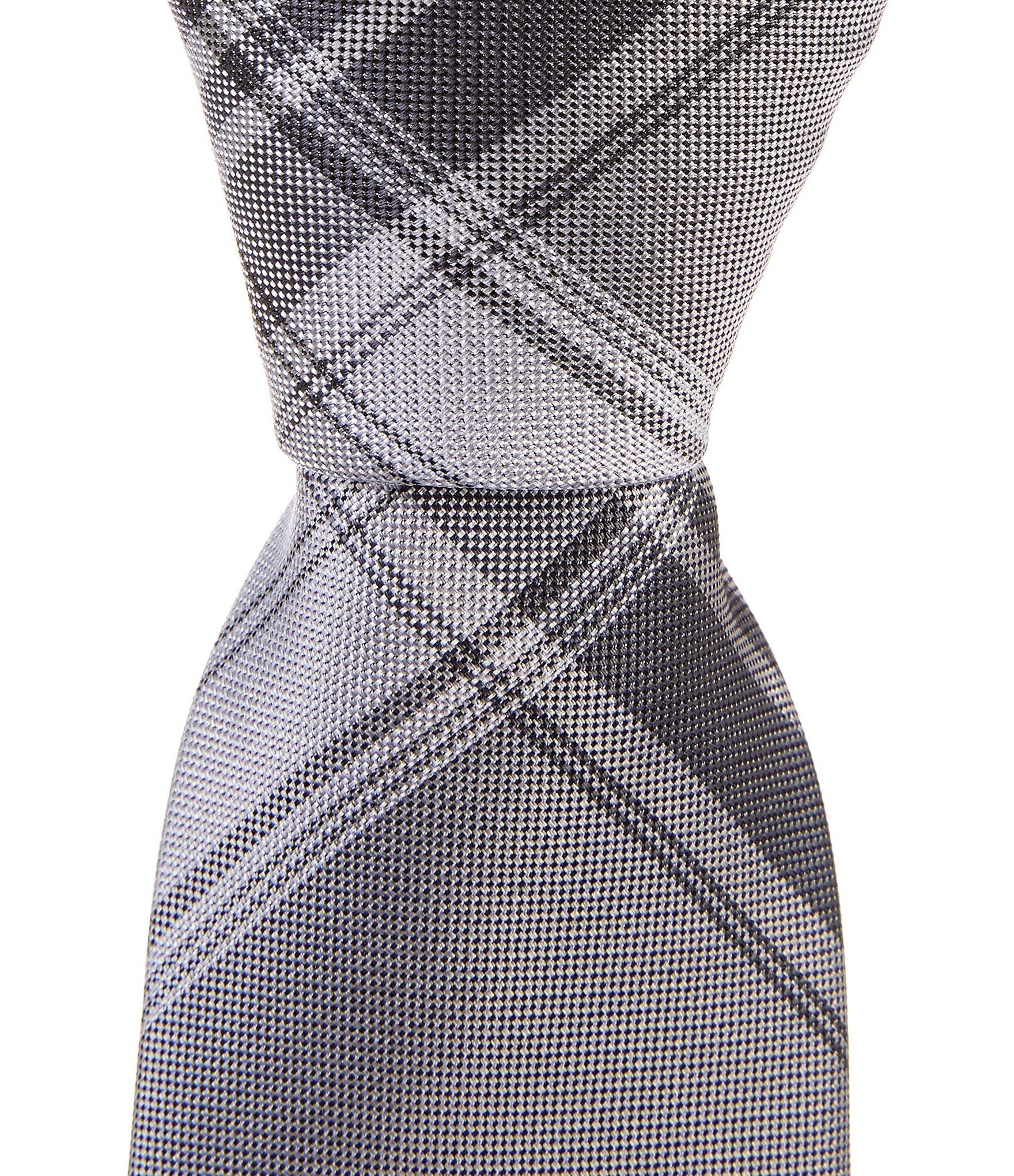 Murano Plaid 2 3/4#double; Woven Silk Blend Tie