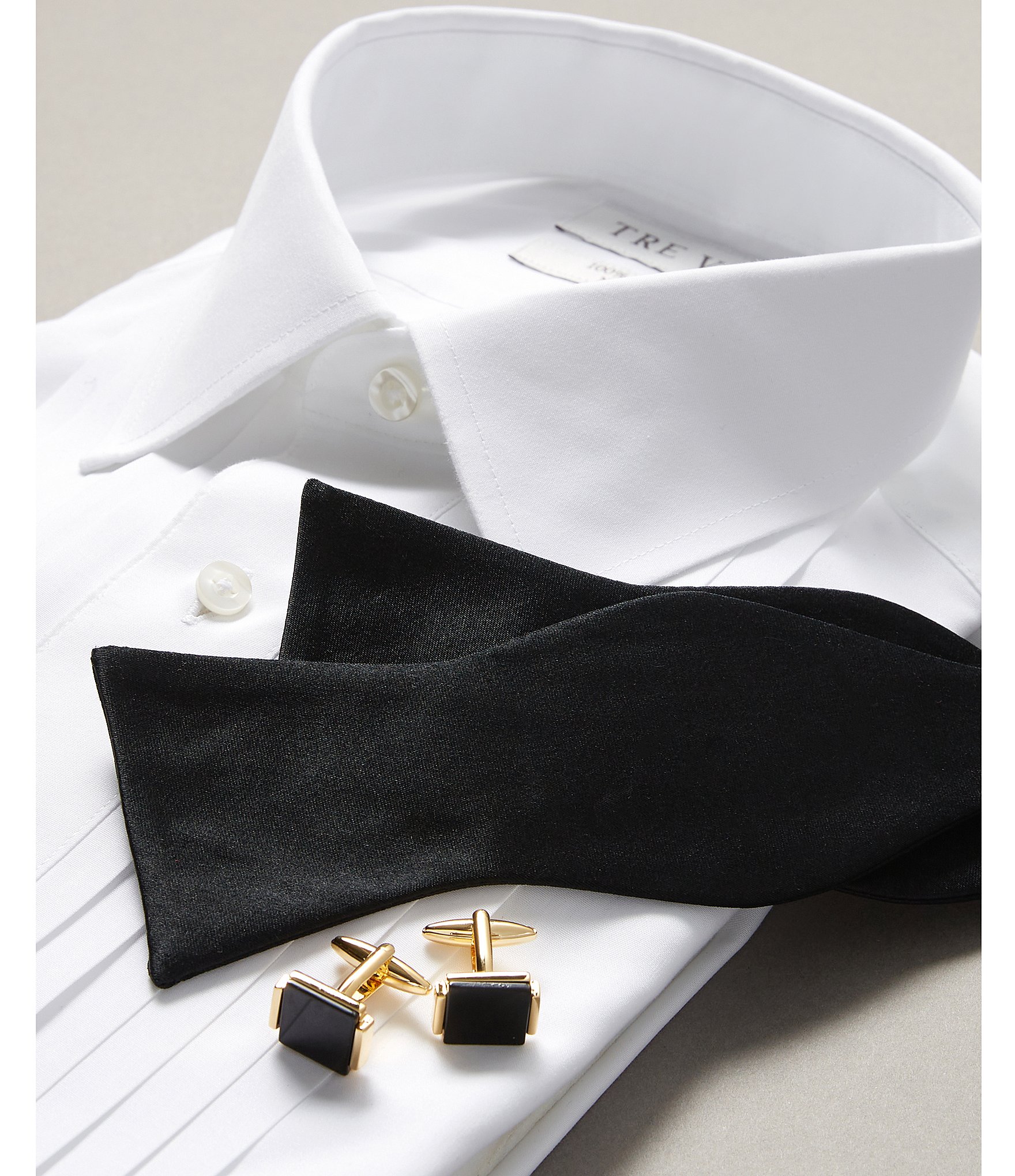 Murano Polished Goldtone/Genuine Black Onyx Cuff Links