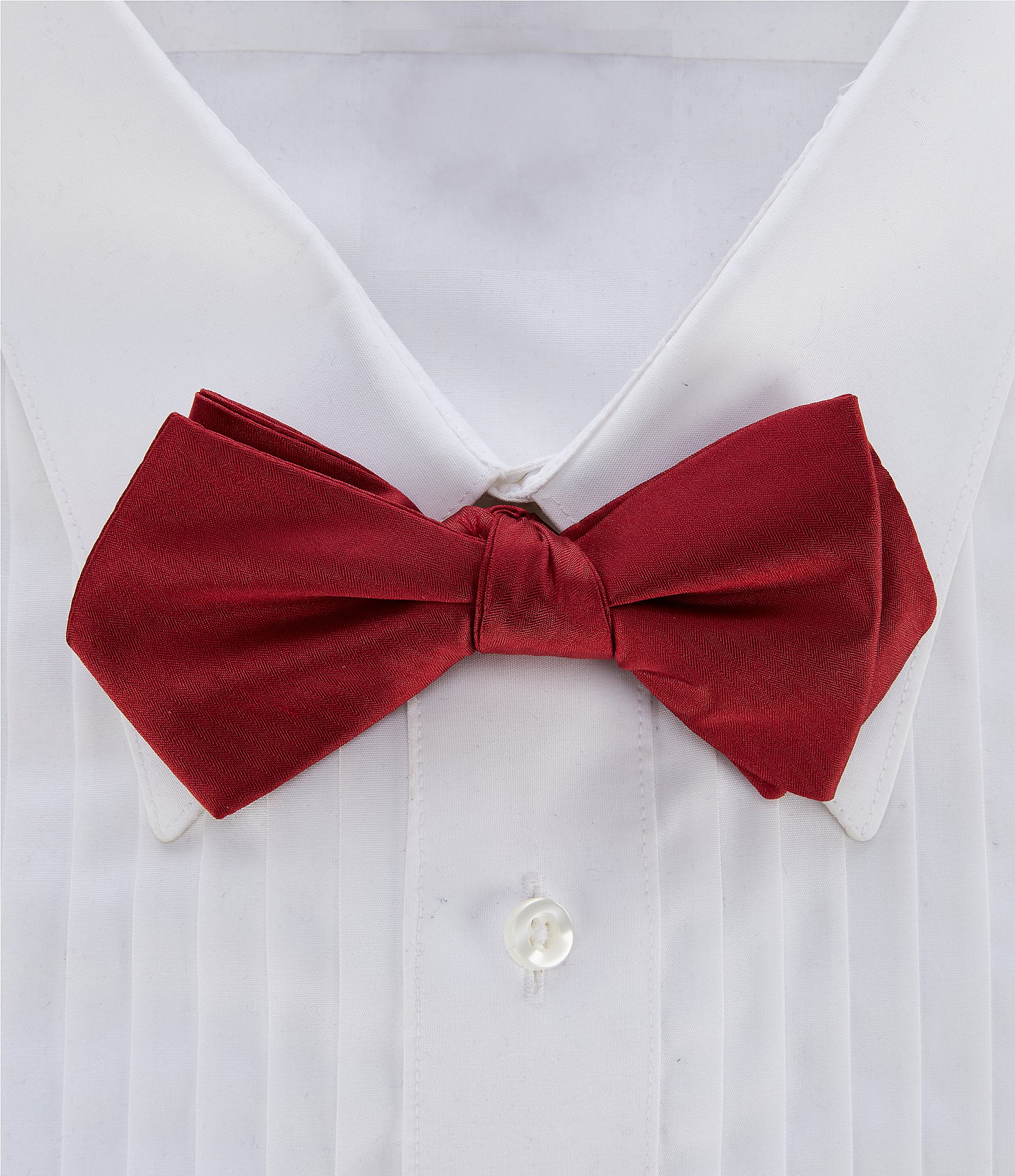 Red Bow Tie And White Shirt