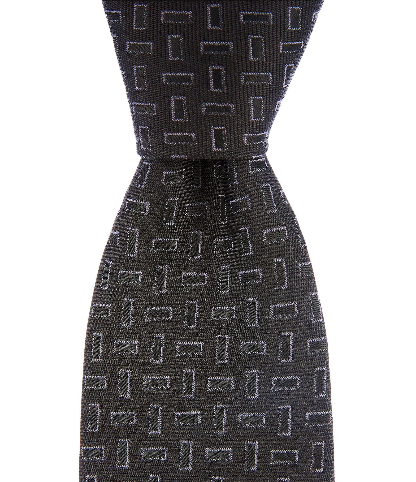 Murano Rectangle Neat Narrow Silk Blend Tie
