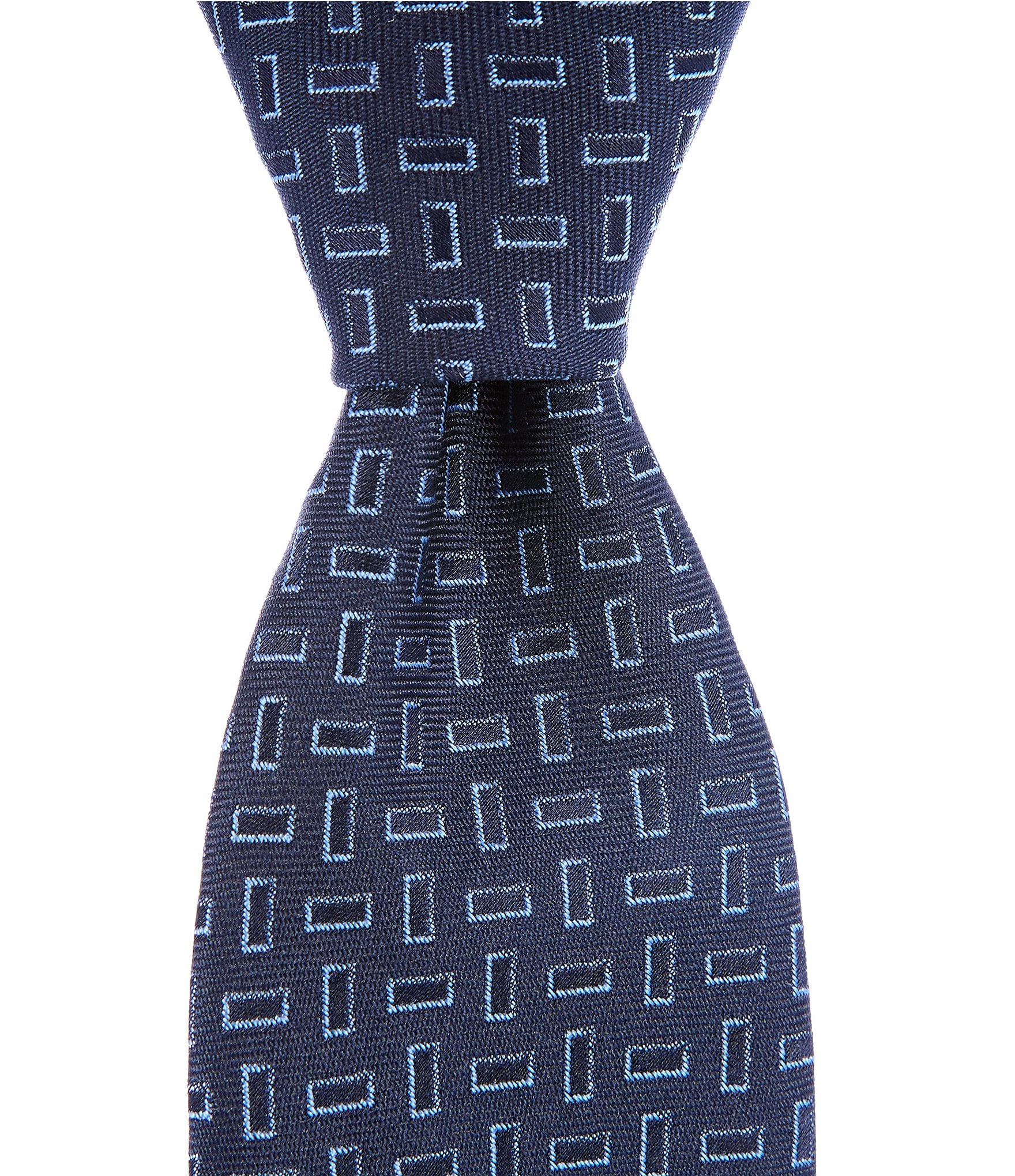 Murano Rectangle Neat Narrow Silk Blend Tie