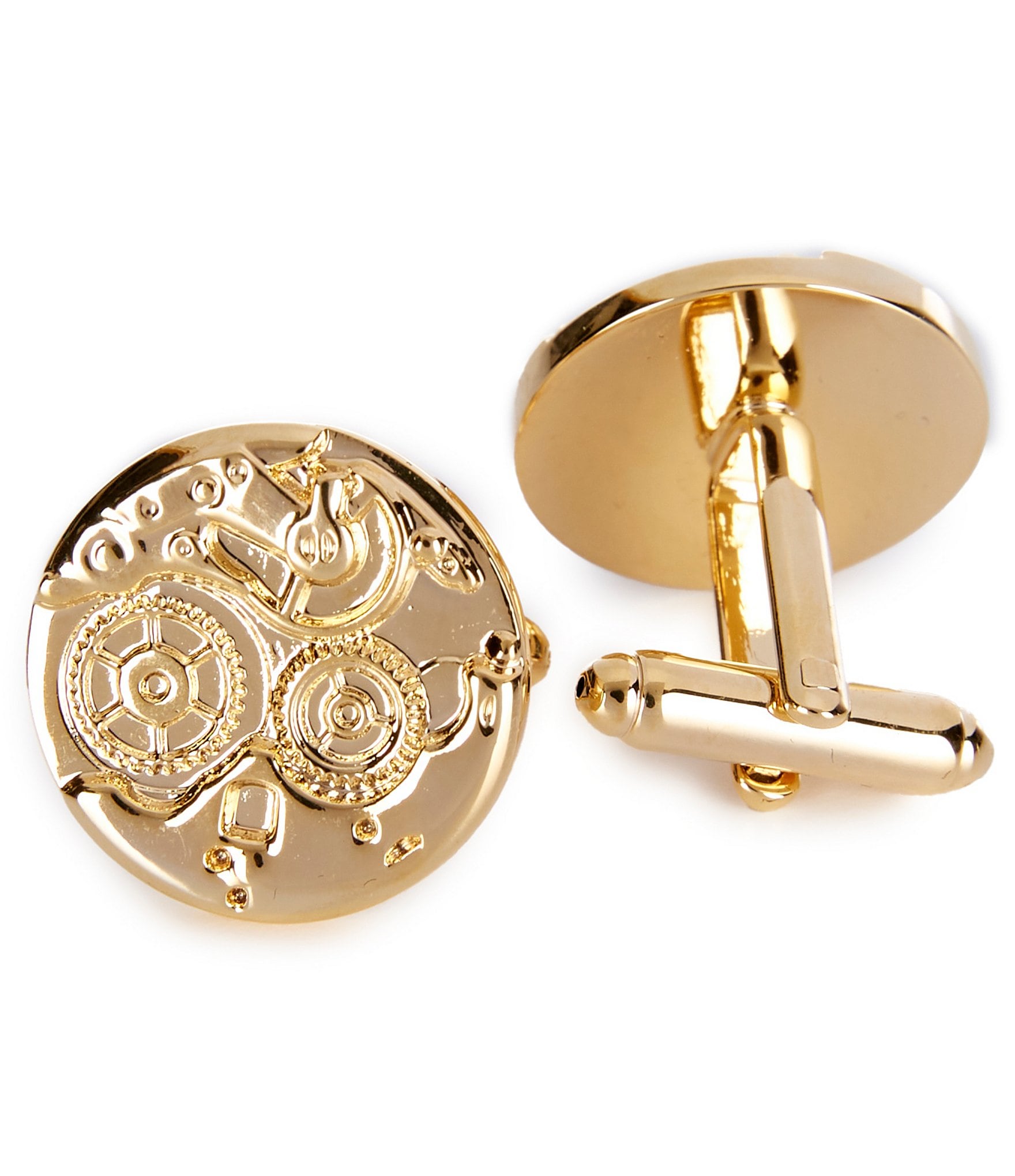 Murano Round Gold Tone Casted Gear Cuff Links Dillard's