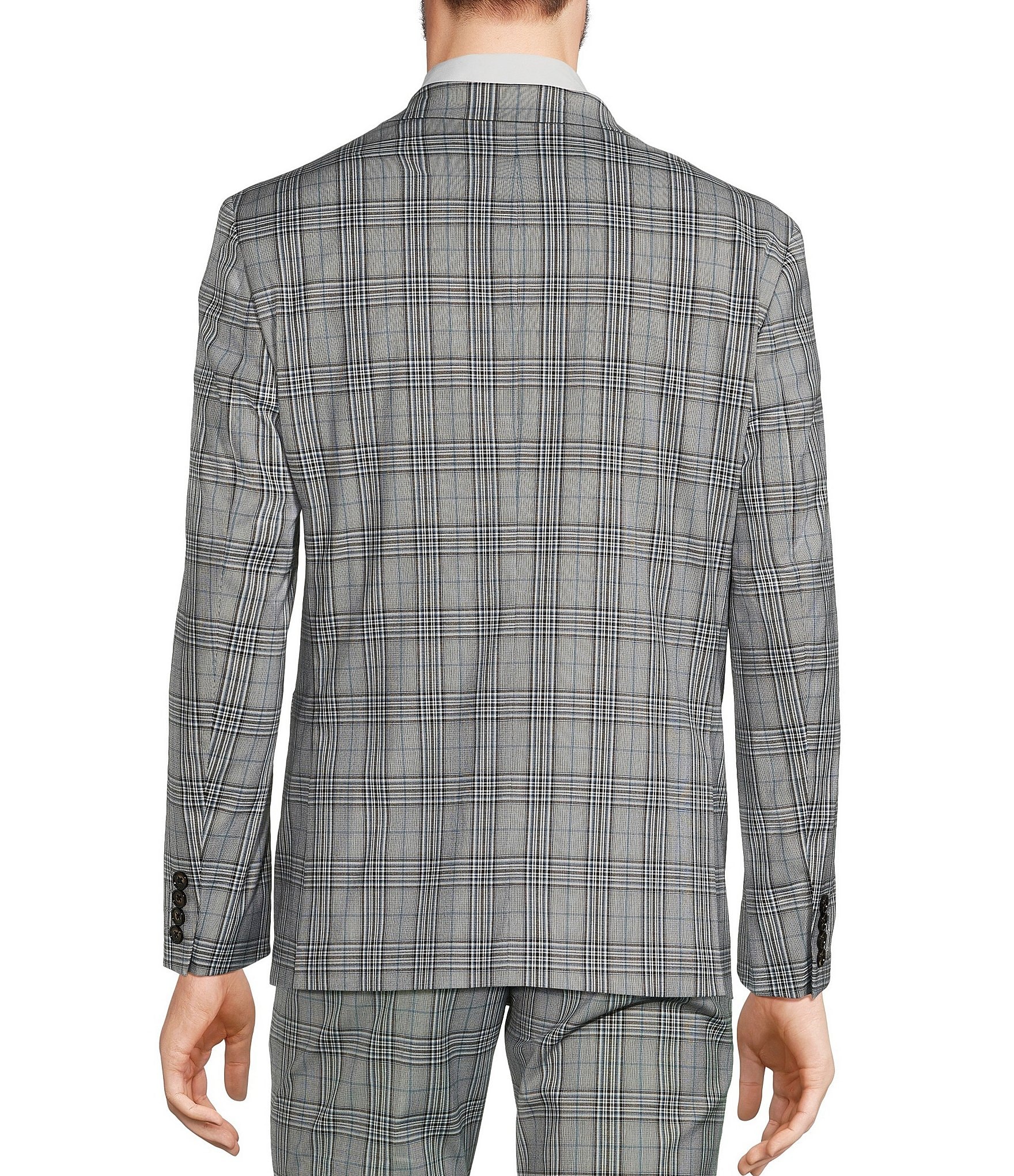 Murano Slim Fit Glen Plaid Blazer