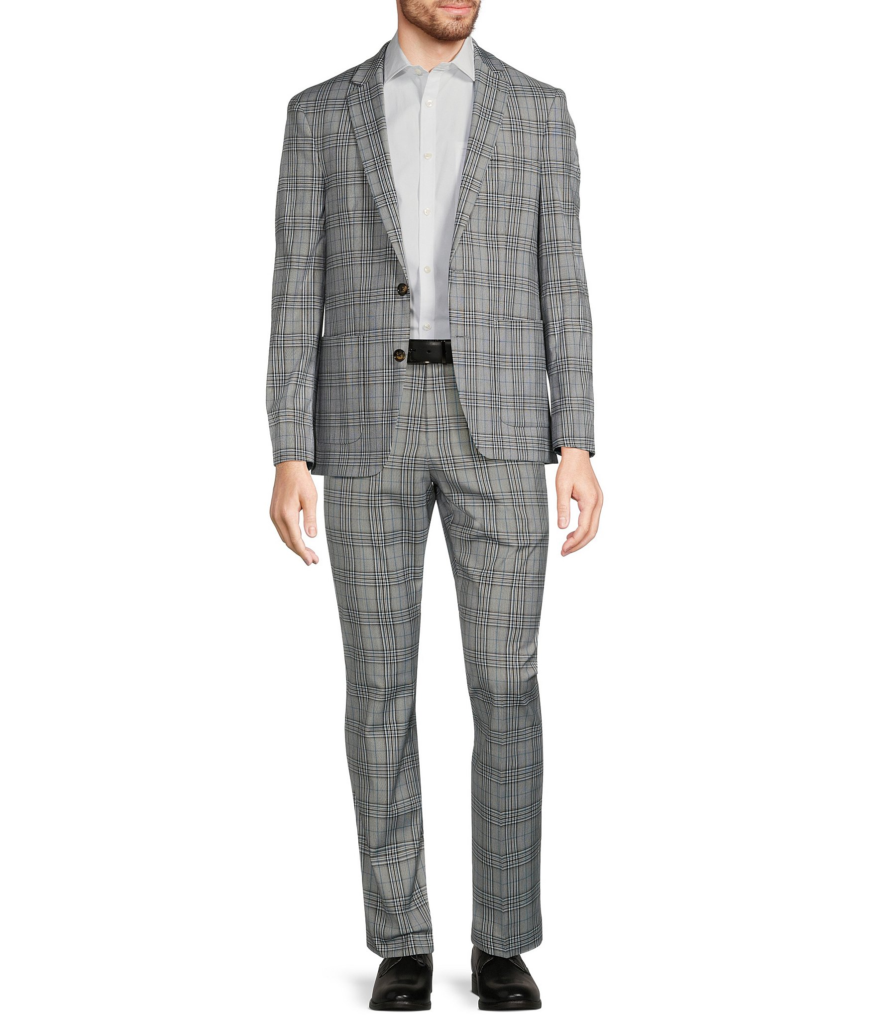 Murano Slim Fit Glen Plaid Blazer