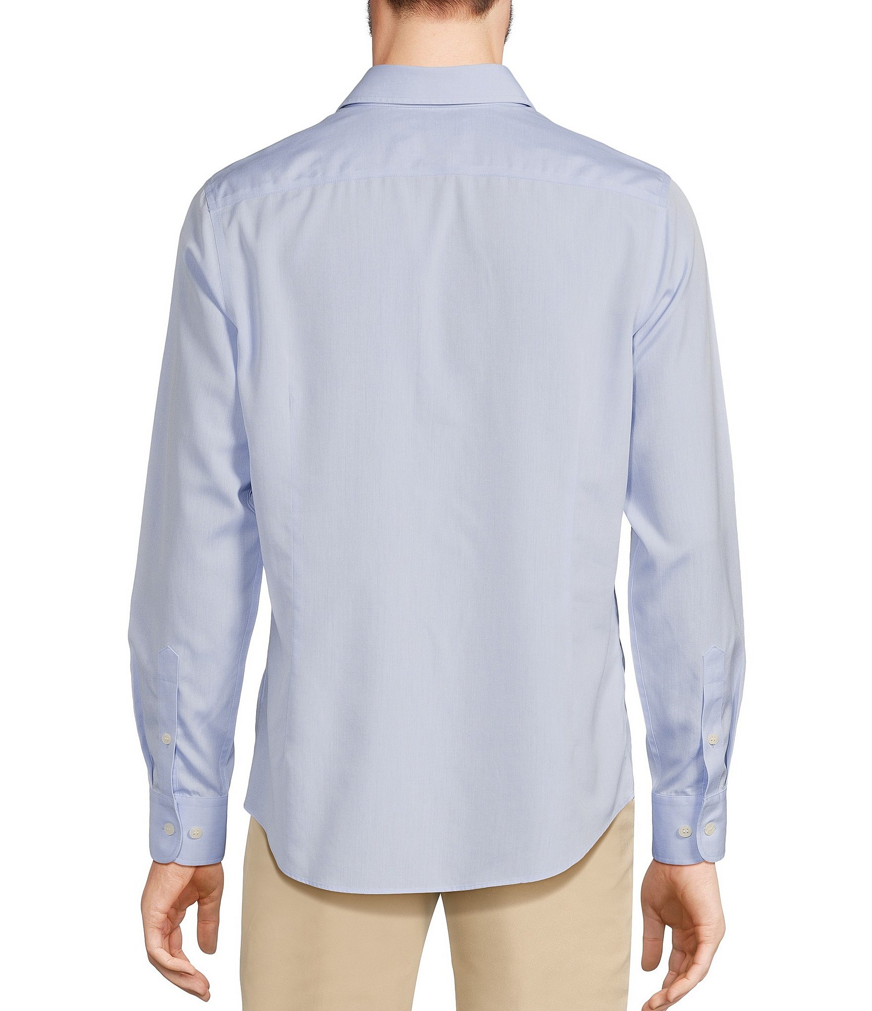 Murano Slim-Fit Non-Iron Solid Long-Sleeve Woven Shirt