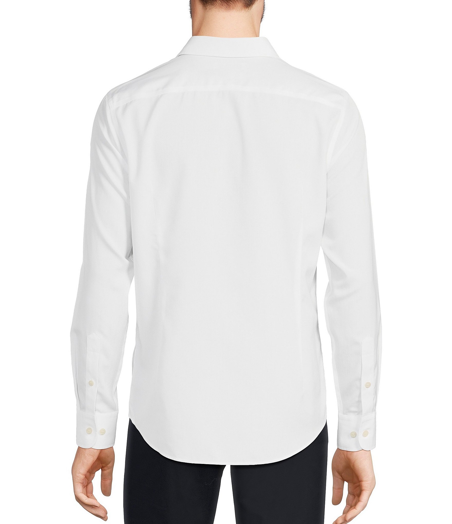 Murano Slim-Fit Non-Iron Solid Long-Sleeve Woven Shirt