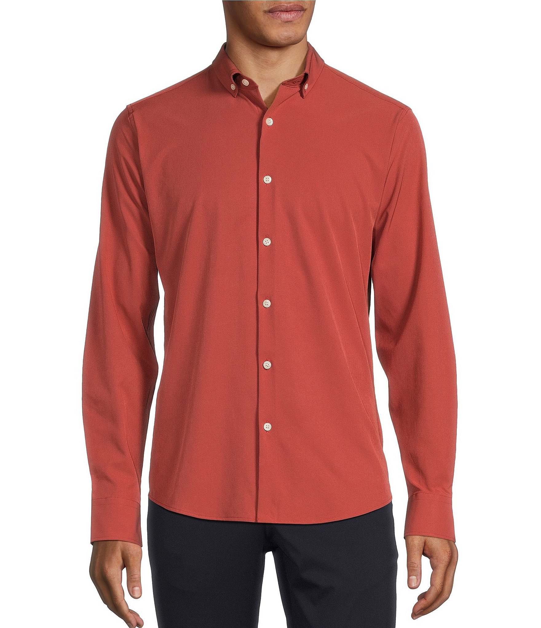 Antigua Apparel / Men's Buffalo Bills Structure Button Down Red