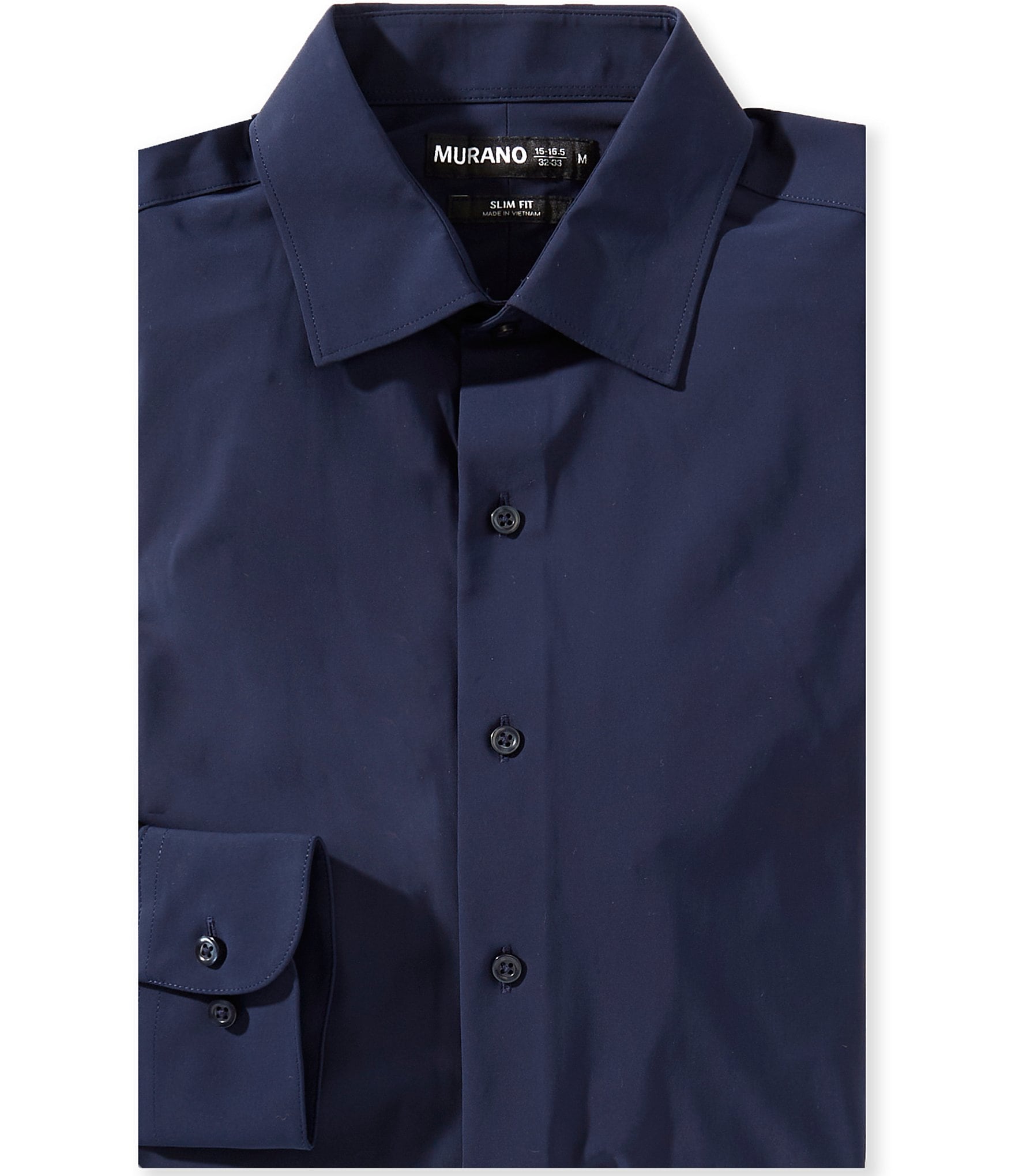 murano slim fit performance dress shirt Murano Slim Fit Solid Performance Stretch Short Sleeve Woven Shirt, M - Black (1 each) Delivery or Pickup Near Me