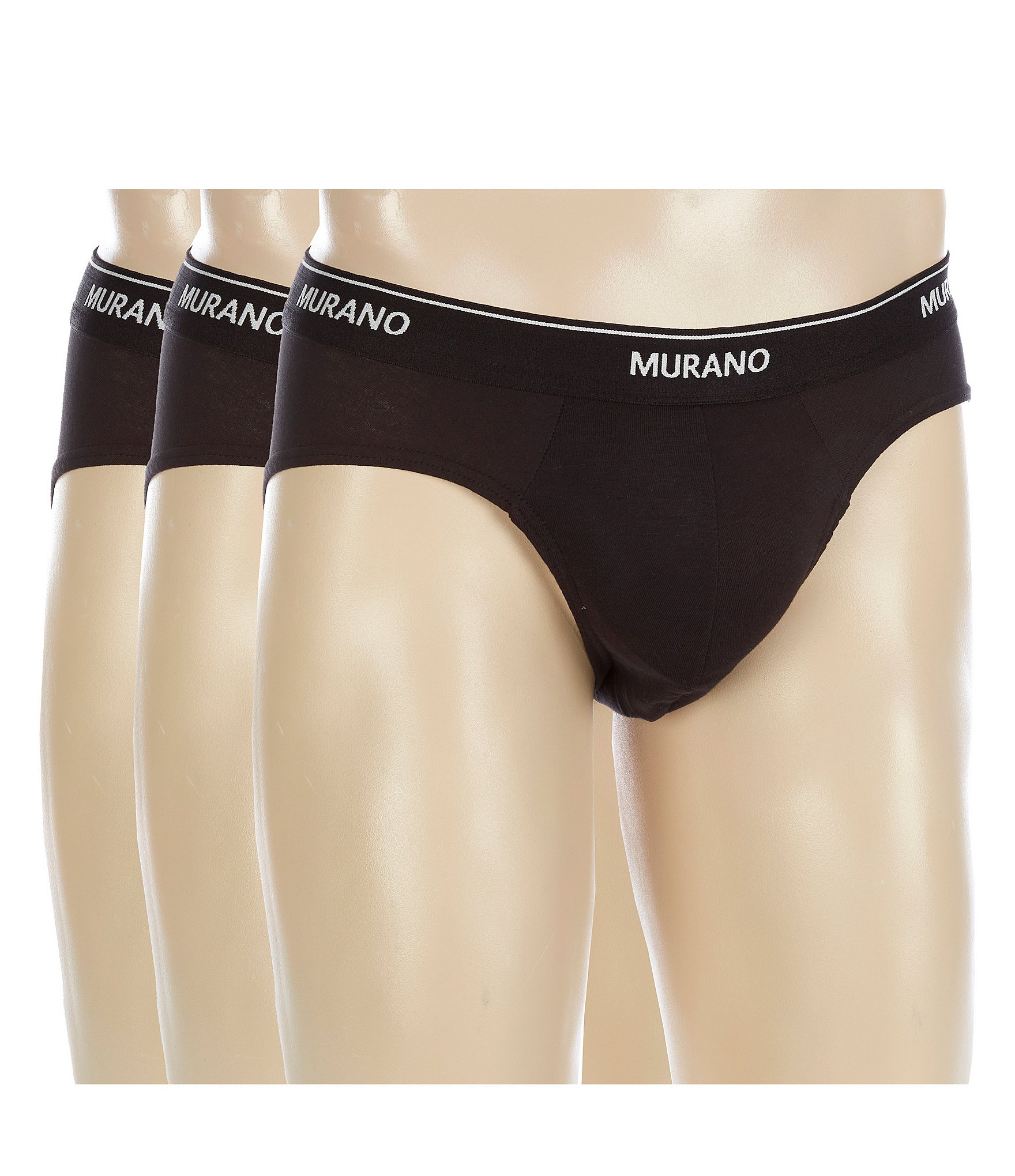 Murano Solid 3-Pack Cotton Low Rise Briefs 3-Pack | Dillard's