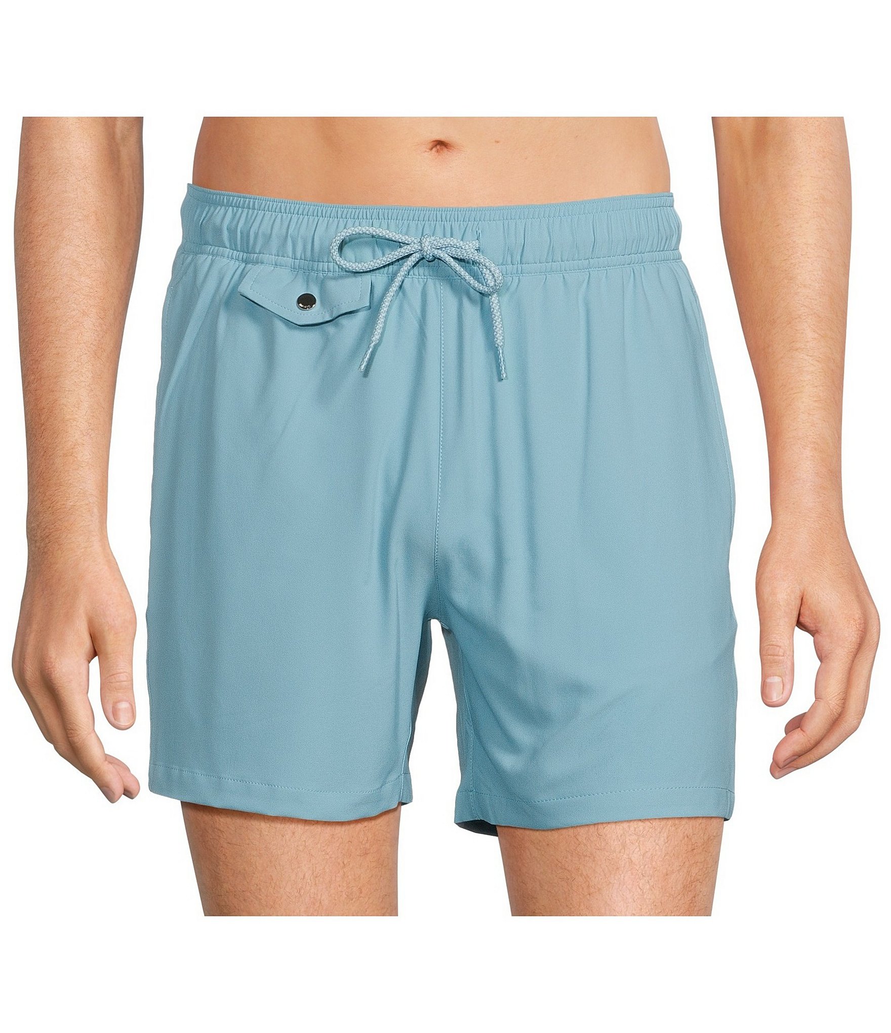 Murano Solid 5#double; Inseam Swim Trunks