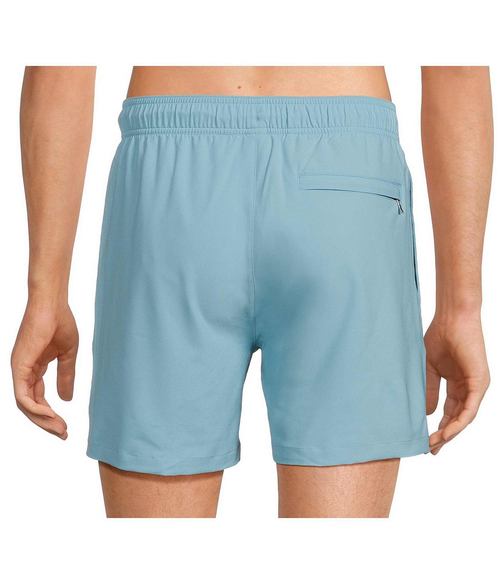 Murano Solid 5#double; Inseam Swim Trunks