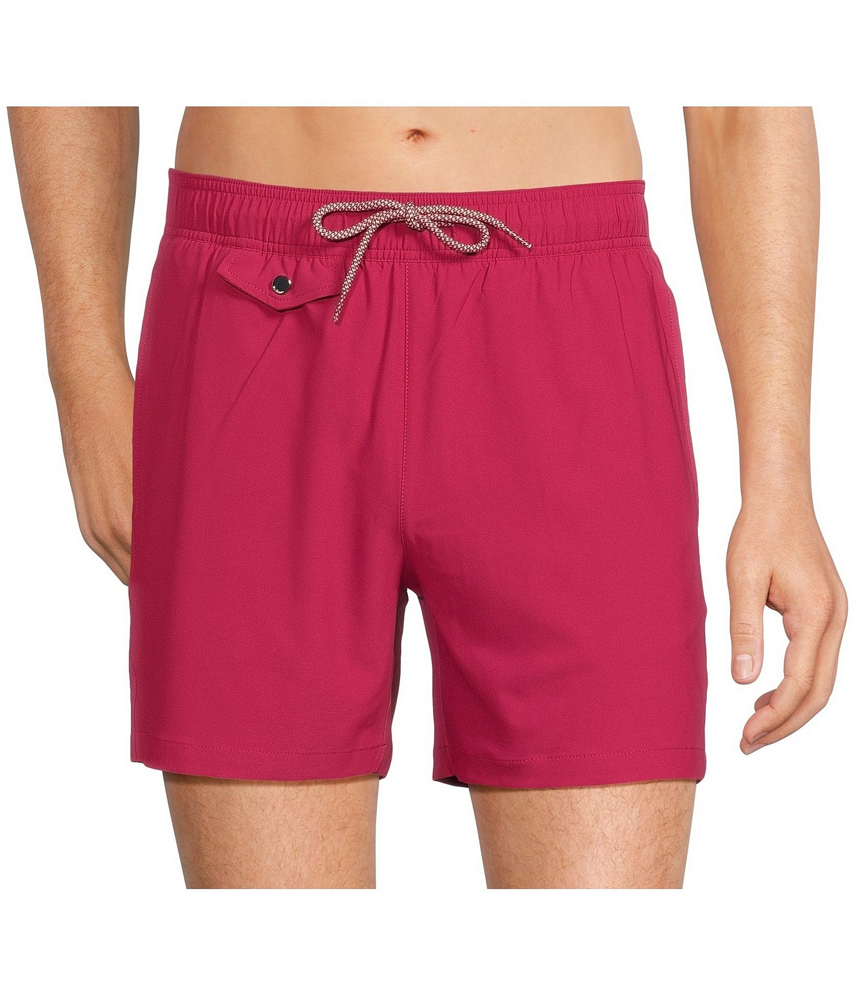 Murano Solid 5#double; Inseam Swim Trunks