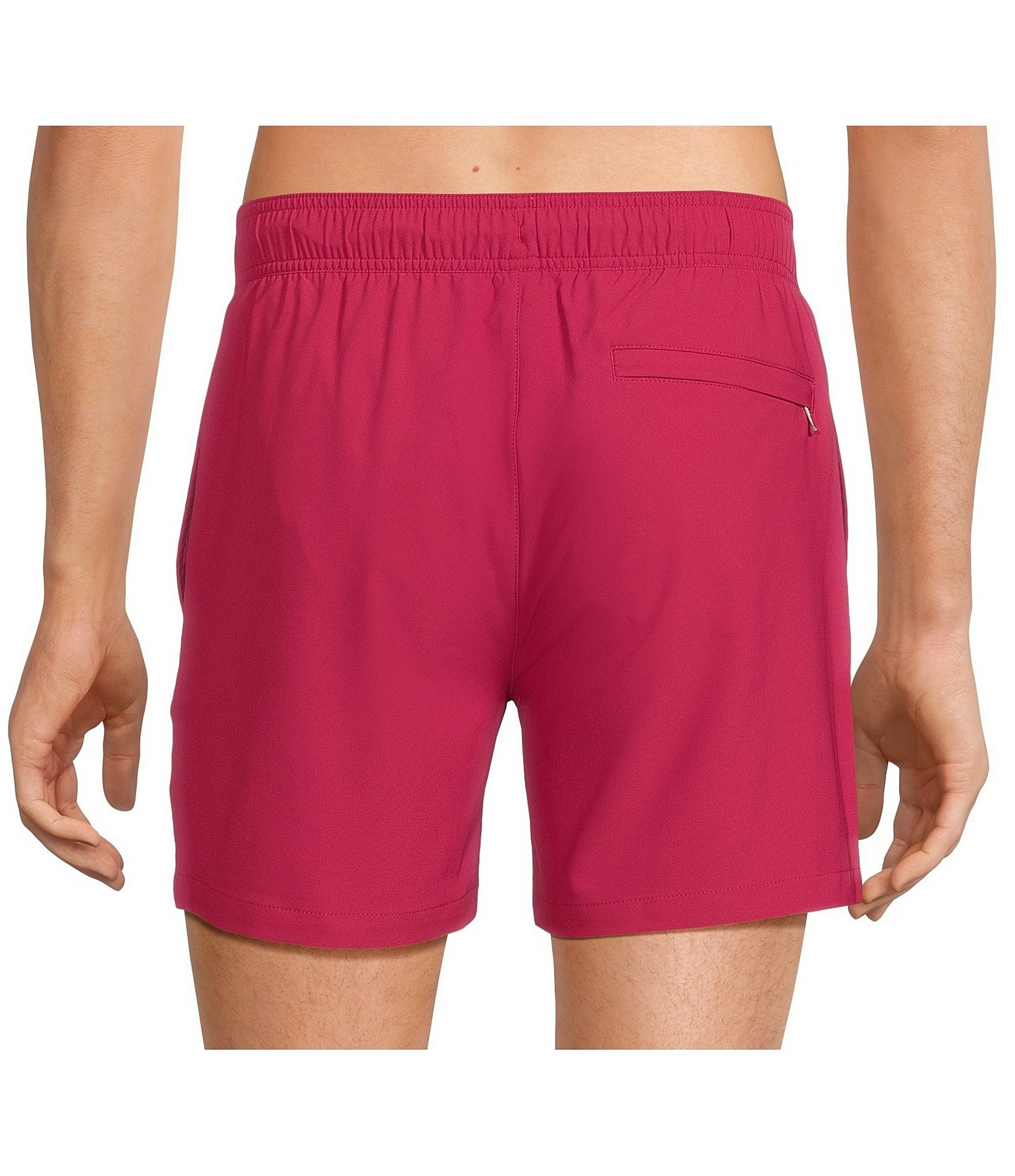 Murano Solid 5#double; Inseam Swim Trunks