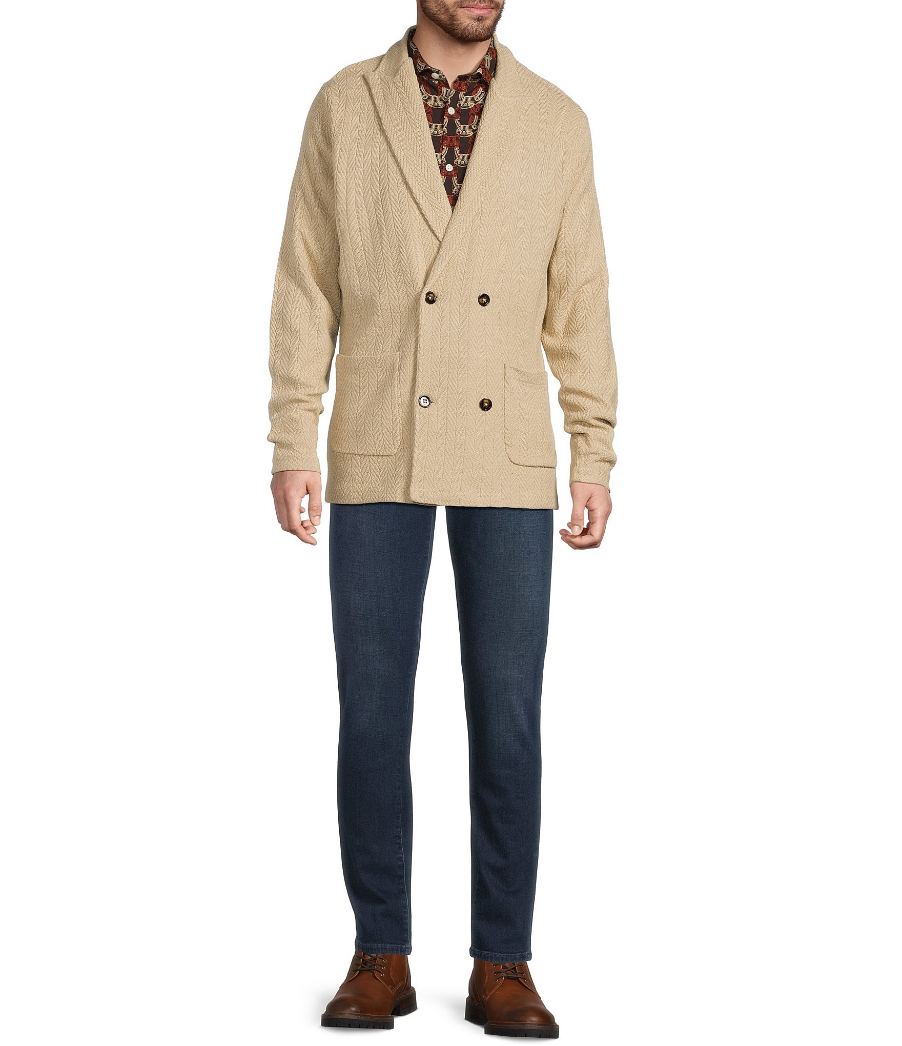 Murano Still Wanderin' Collection Texture Sweater Blazer