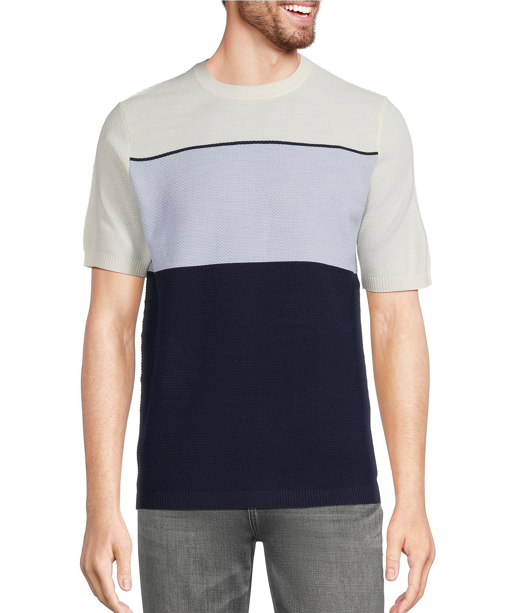 Murano Textured Snit Short Sleeve T-Shirt