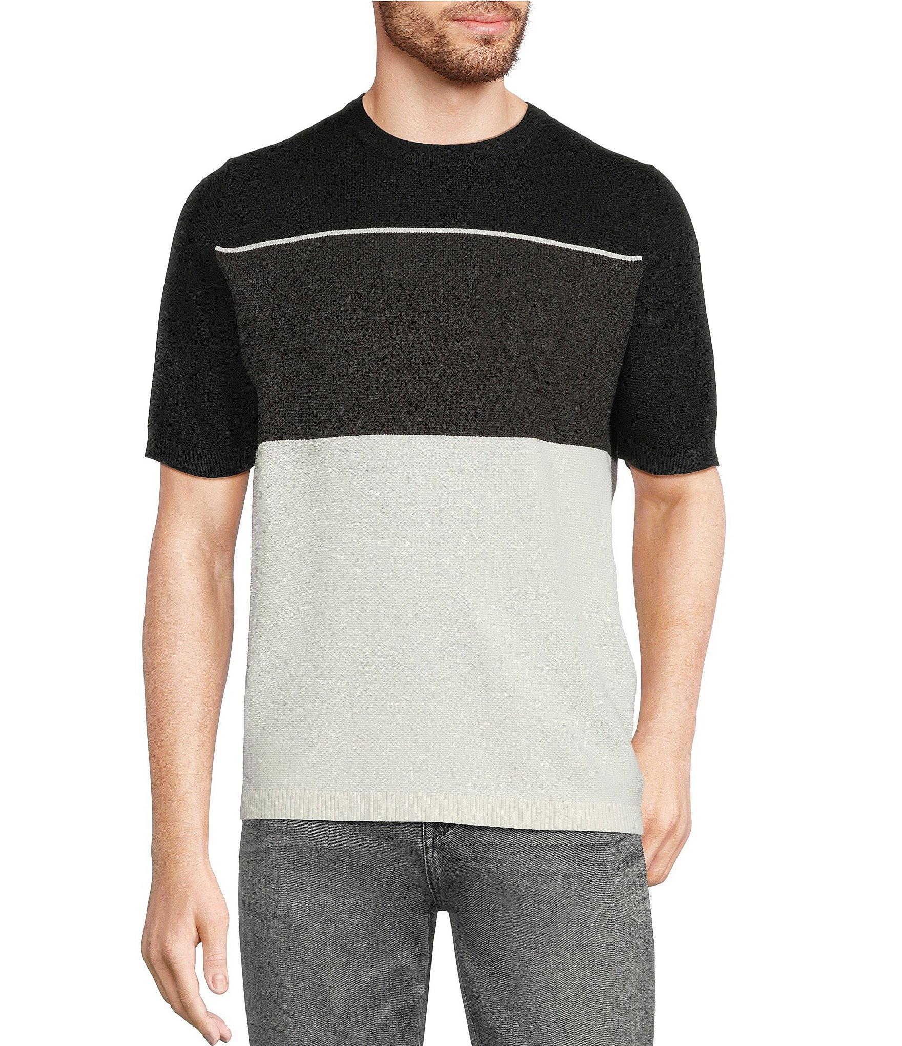 Murano Textured Snit Short Sleeve T-Shirt