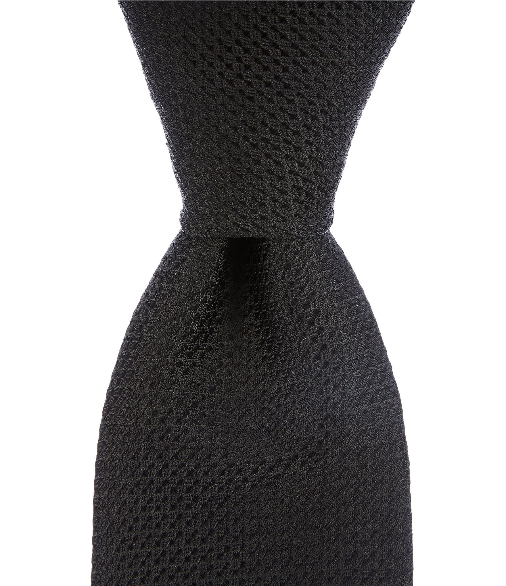 Murano Textured Solid Poly Silk Traditional Tie