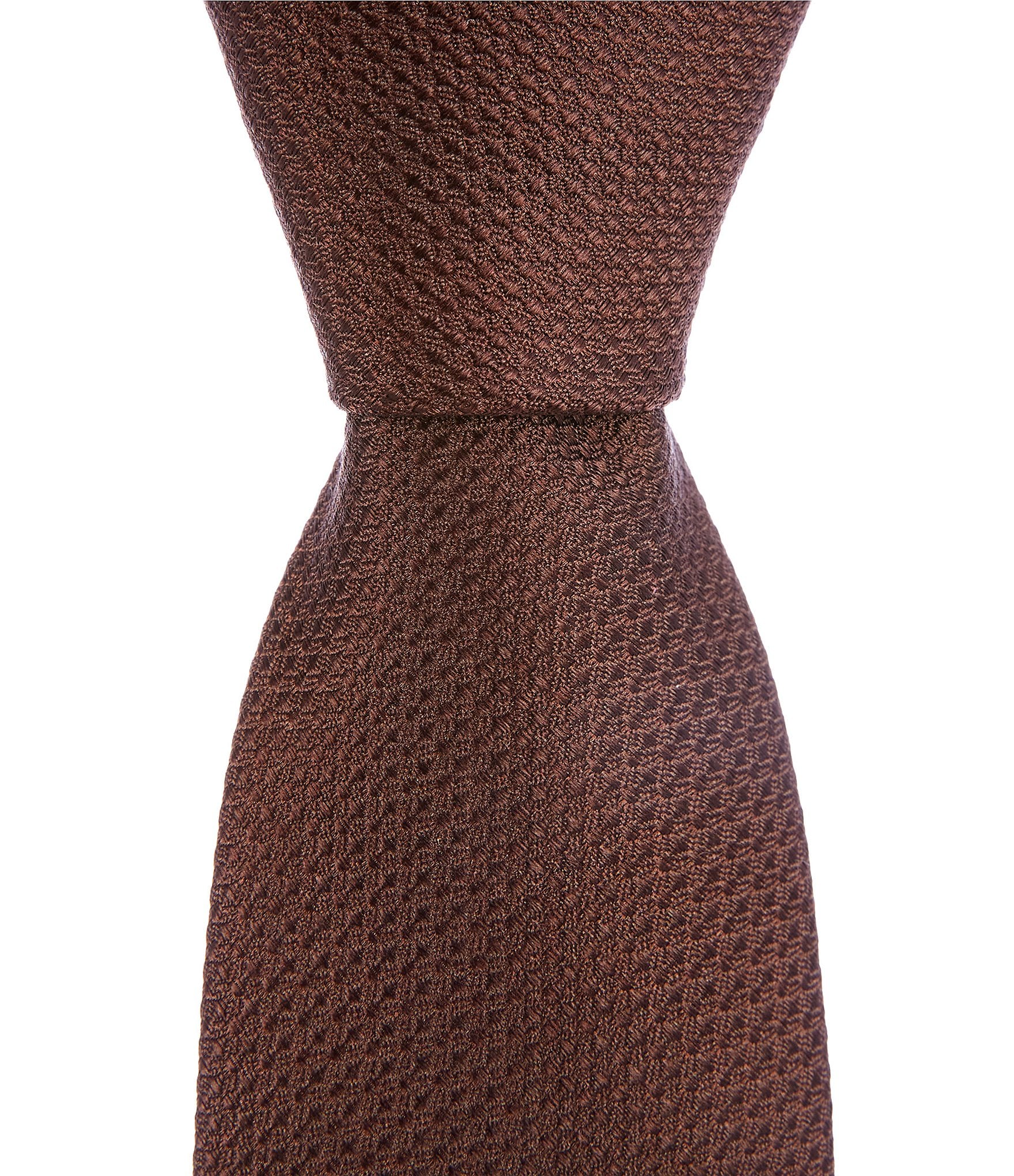 Murano Textured Solid Poly Silk Traditional Tie