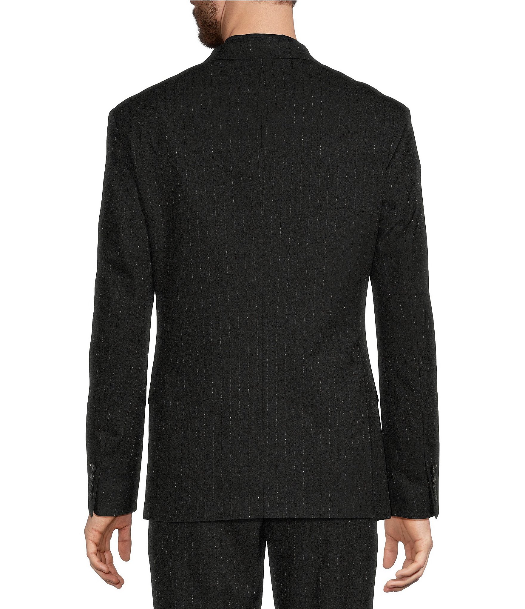 Murano The Event Capsule Slim Fit Pinstripe Suit Separates Jacket
