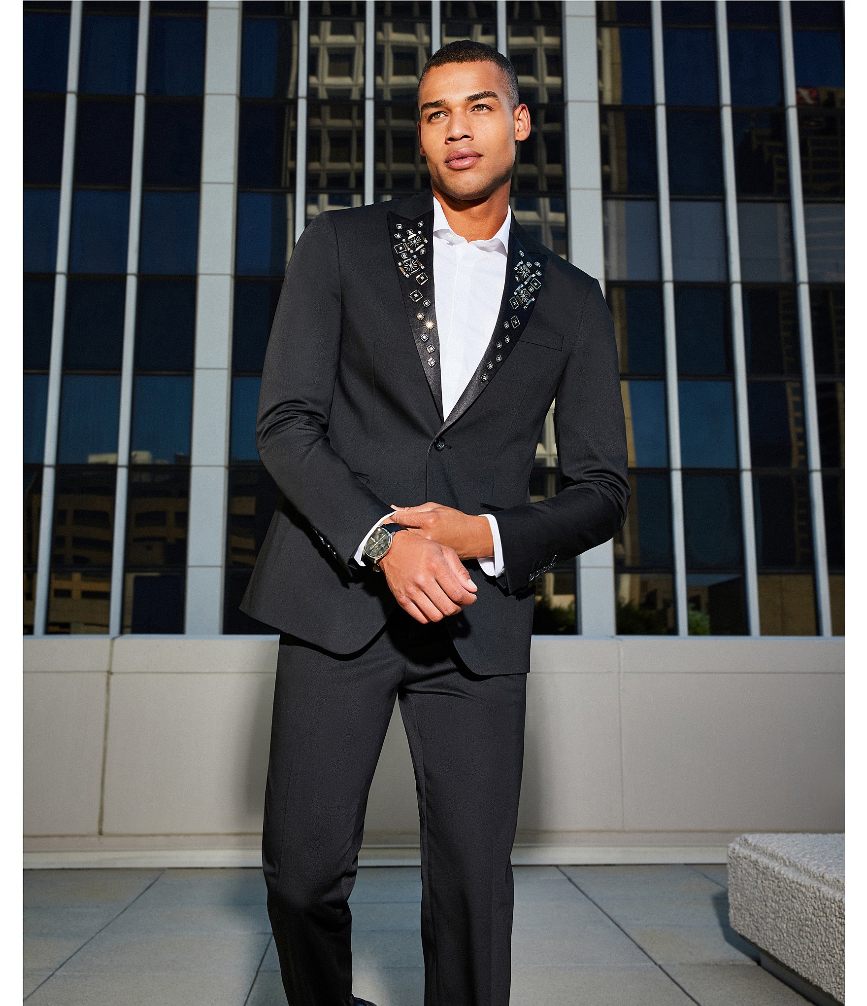 Murano The Holiday Edit Collection Alex Slim Fit Suit Separates Tux Pants